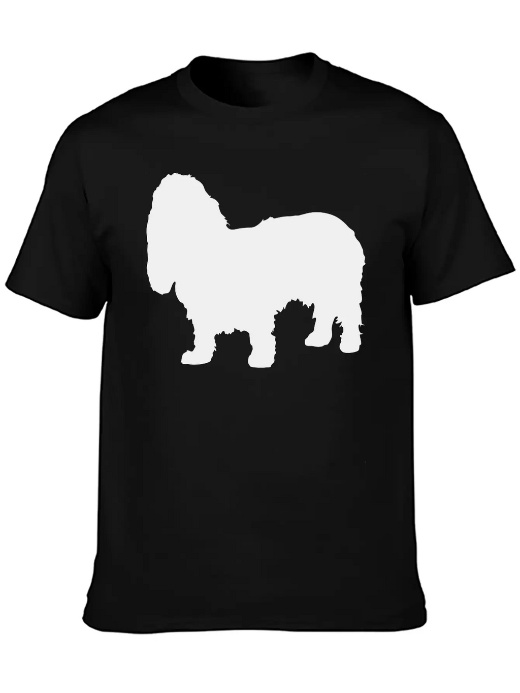 Vector Dog Silhouette Relaxed Everyday Tee – Lightweight And Durable Cotton