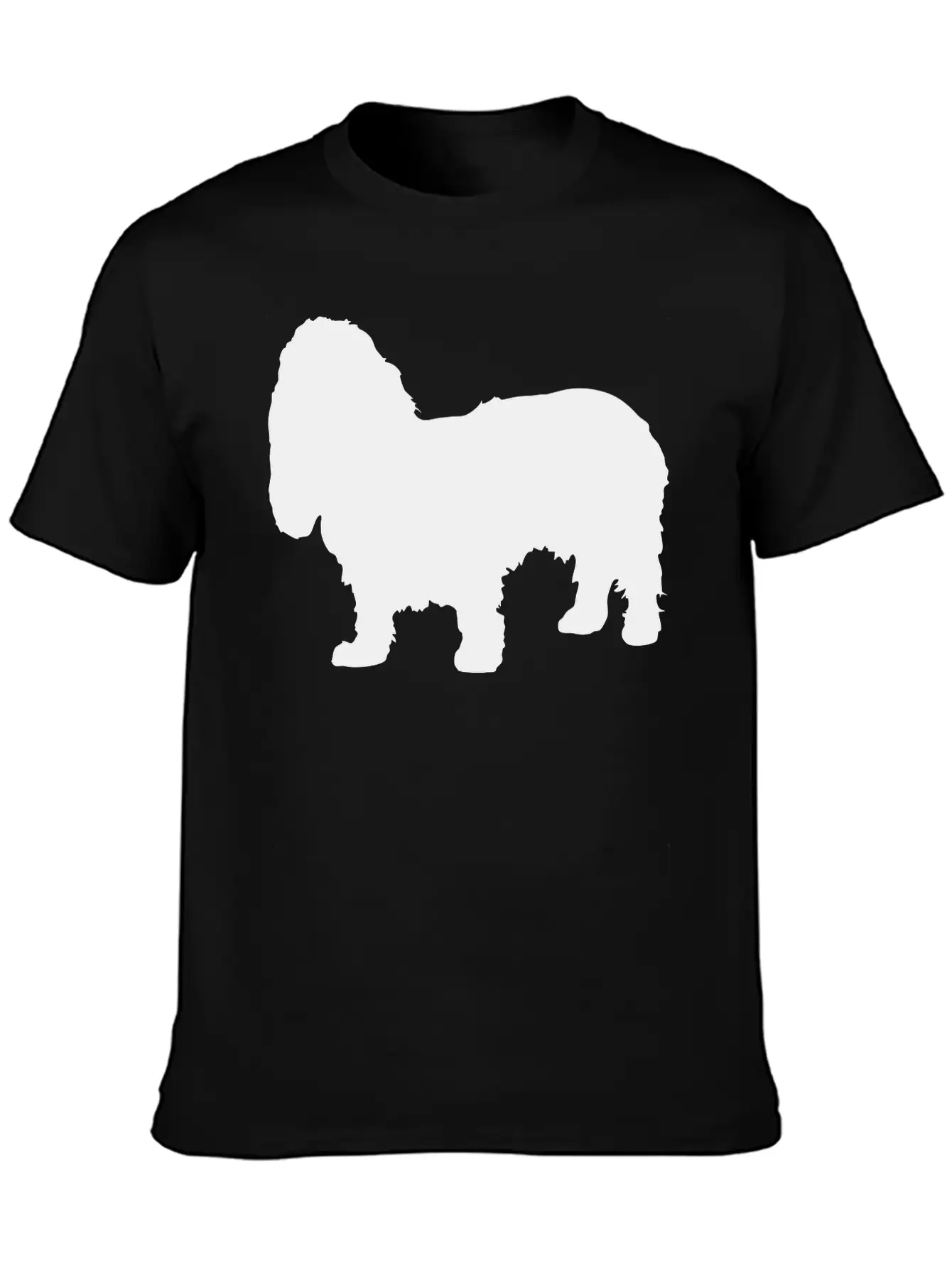 Vector Dog Silhouette Relaxed Everyday Tee – Lightweight And Durable Cotton