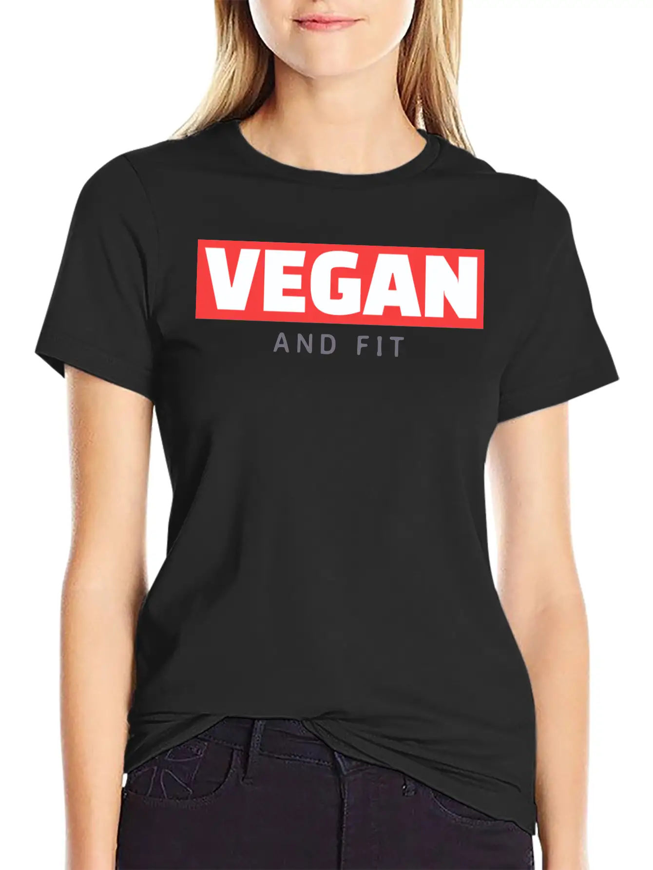 Vegan And Fit Modern Fit Casual T-Shirt – Clean And Versatile Design
