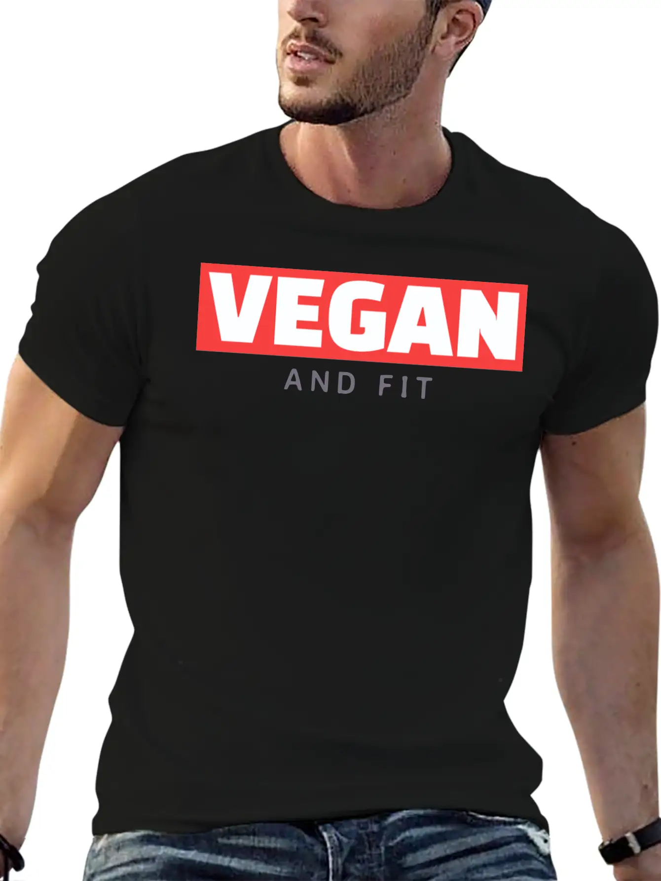 Vegan And Fit Modern Fit Casual T-Shirt – Clean And Versatile Design