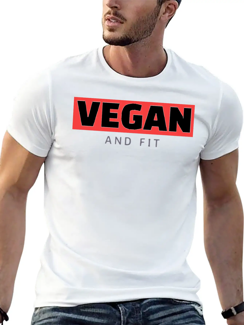 Vegan And Fit Modern Fit Casual T-Shirt – Clean And Versatile Design