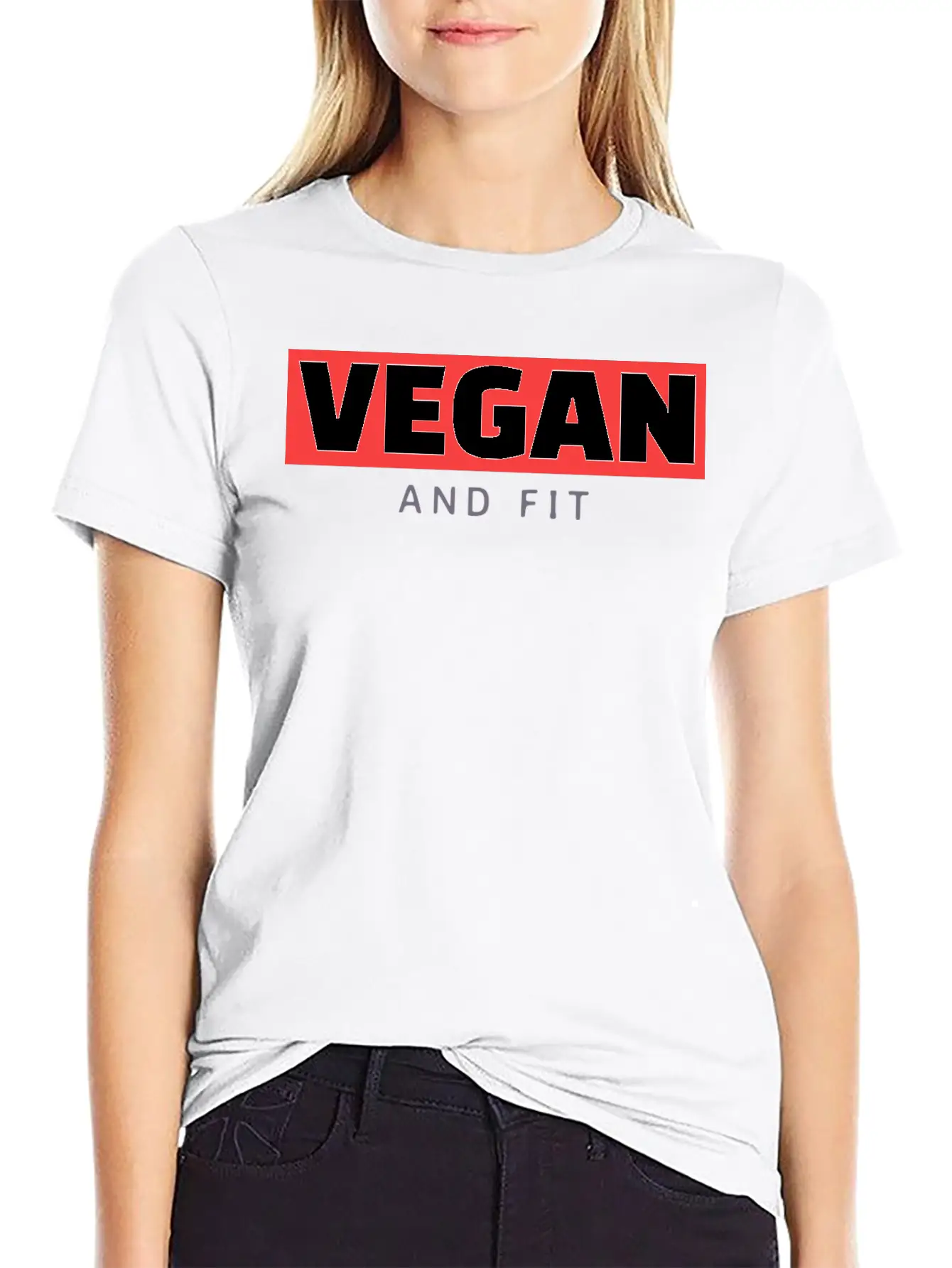Vegan And Fit Modern Fit Casual T-Shirt – Clean And Versatile Design