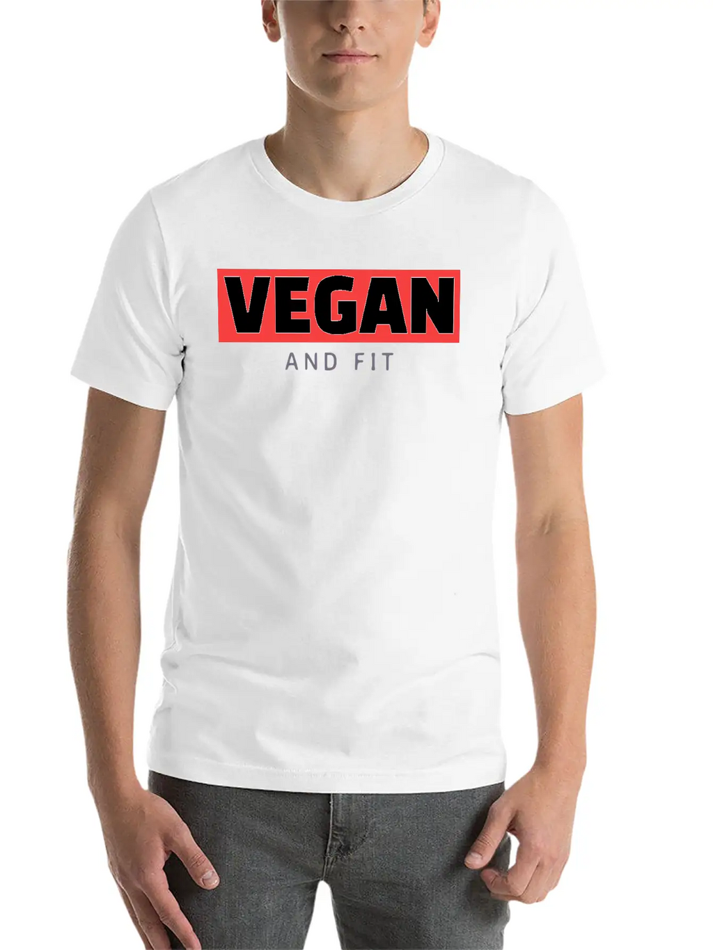 Vegan And Fit Modern Fit Casual T-Shirt – Clean And Versatile Design
