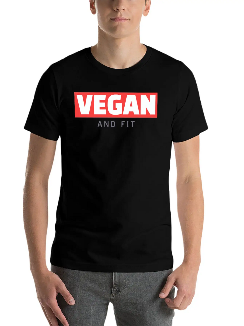 Vegan And Fit Modern Fit Casual T-Shirt – Clean And Versatile Design