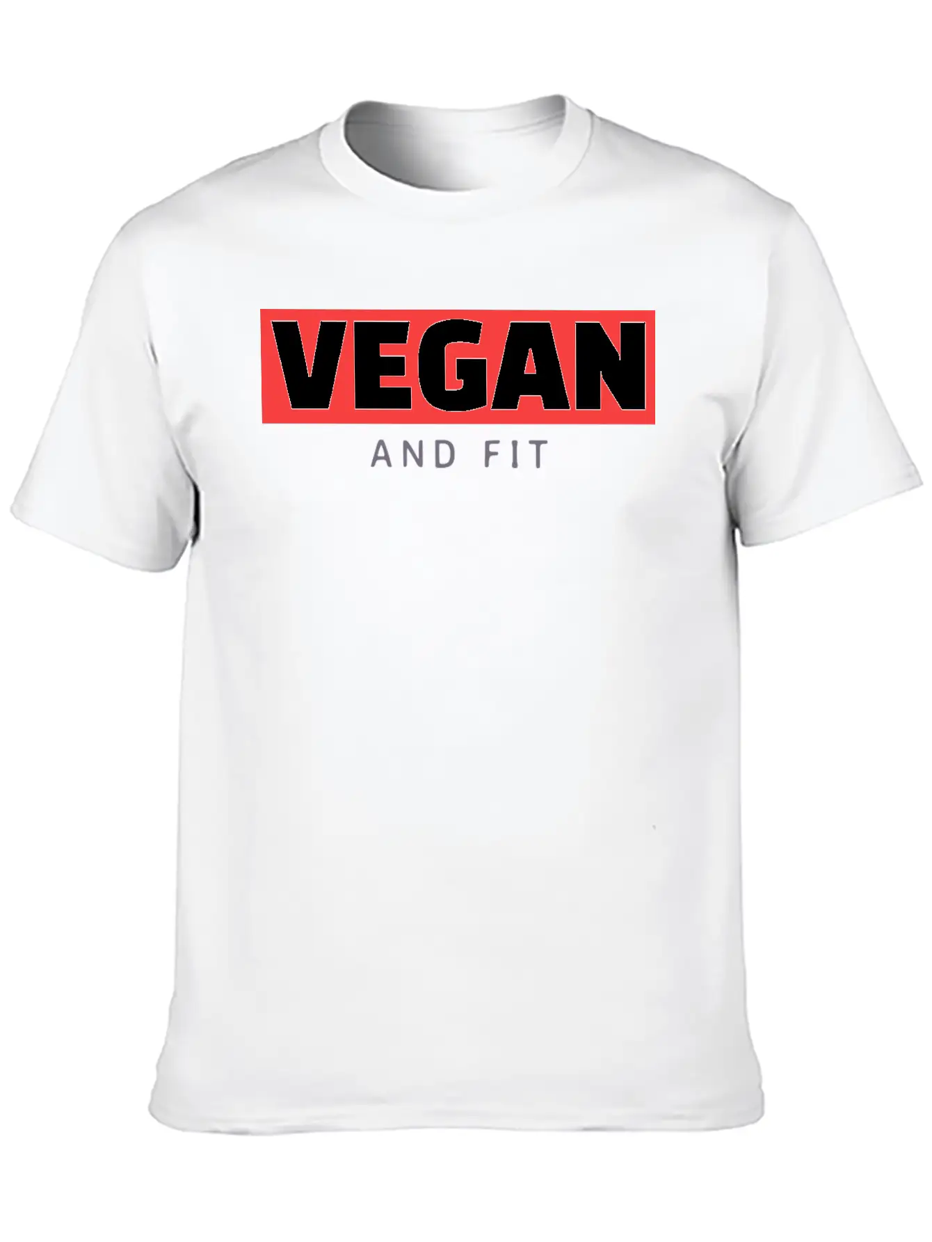 Vegan And Fit Modern Fit Casual T-Shirt – Clean And Versatile Design
