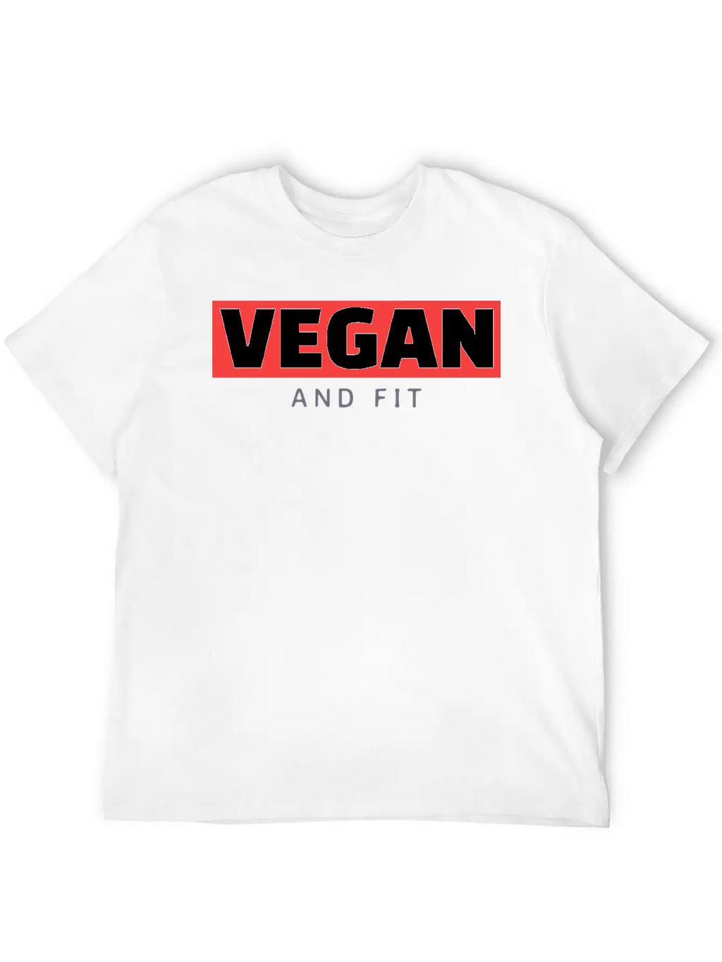 Vegan And Fit Modern Fit Casual T-Shirt – Clean And Versatile Design