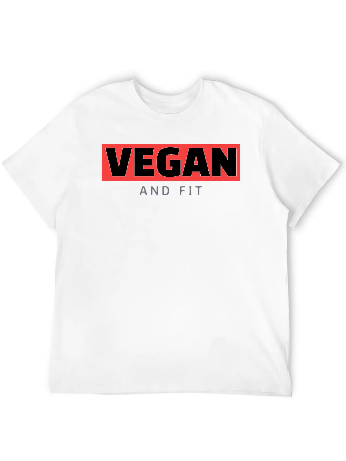 Vegan And Fit Modern Fit Casual T-Shirt – Clean And Versatile Design