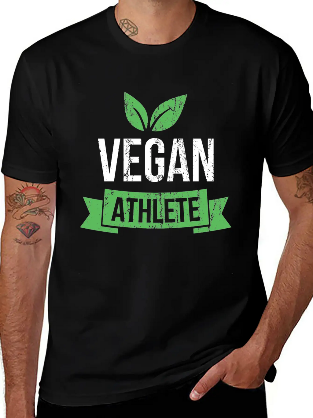 Vegan Athlete Veggie Fitness Gym Gift Classic Cotton Tee – Unisex Comfort For Any Season