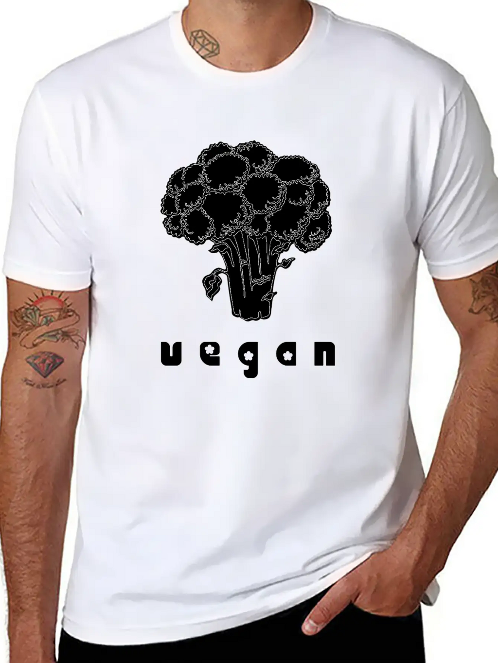 Vegan Broccoli Organic Vegetables Diet Eat Healthy Timeless Short Sleeve Tee – Comfy And Minimalist Design