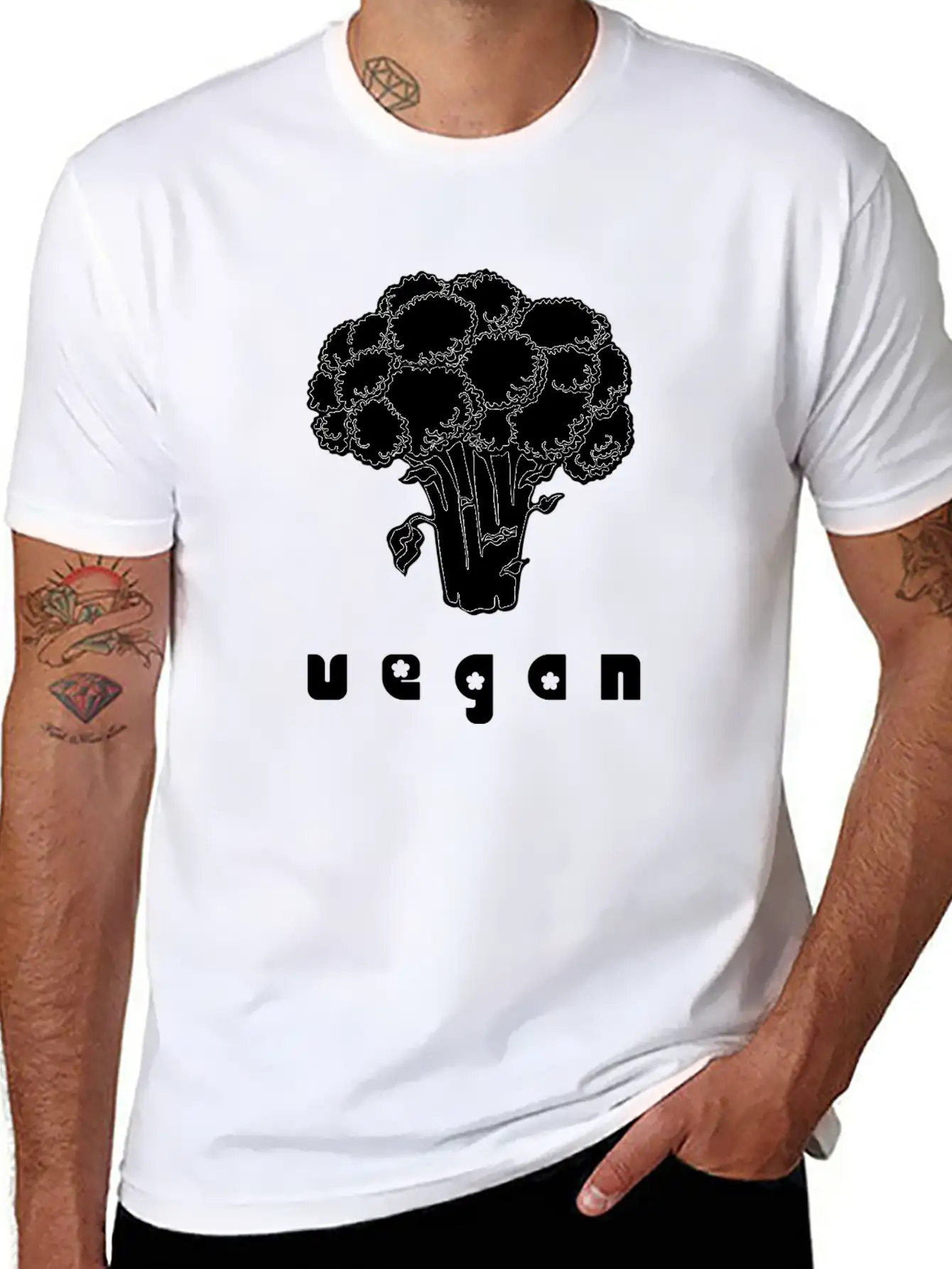 Vegan Broccoli Organic Vegetables Diet Eat Healthy Timeless Short Sleeve Tee – Comfy And Minimalist Design