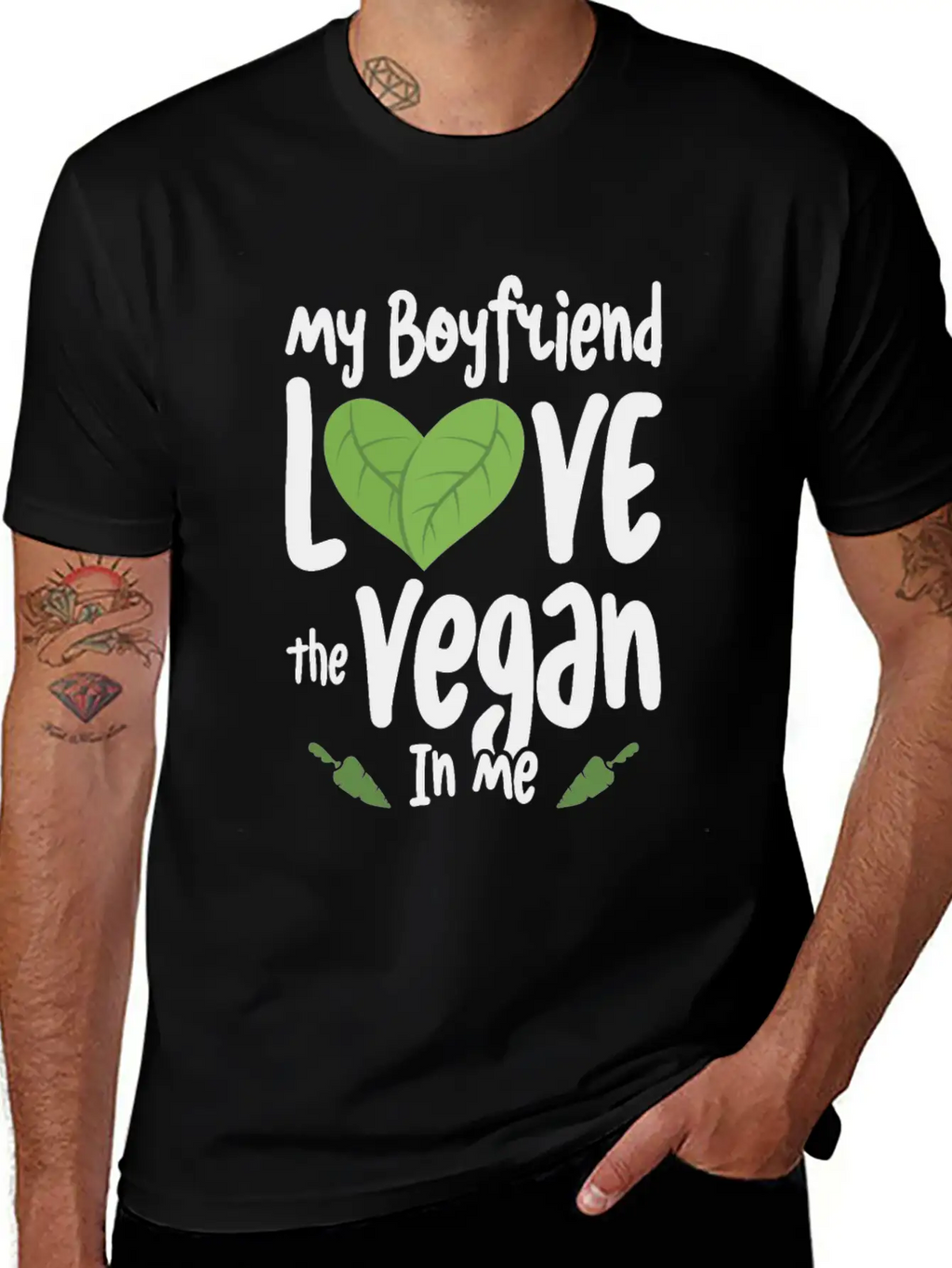 Vegan Girlfriend Healthy Lifestyle Vegetarian Unisex Casual T-Shirt – Clean Design For Daily Comfort