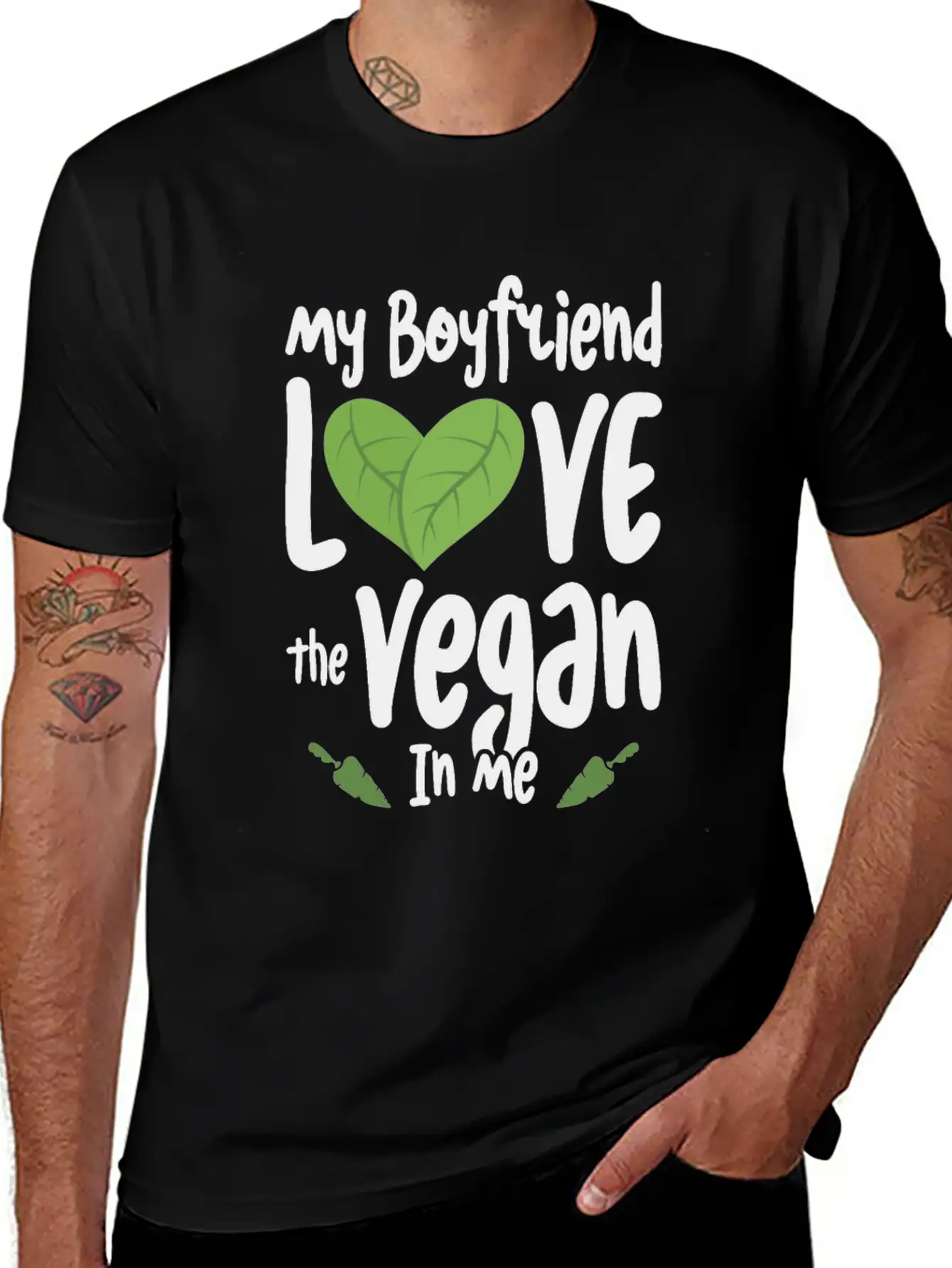 Vegan Girlfriend Healthy Lifestyle Vegetarian Unisex Casual T-Shirt – Clean Design For Daily Comfort