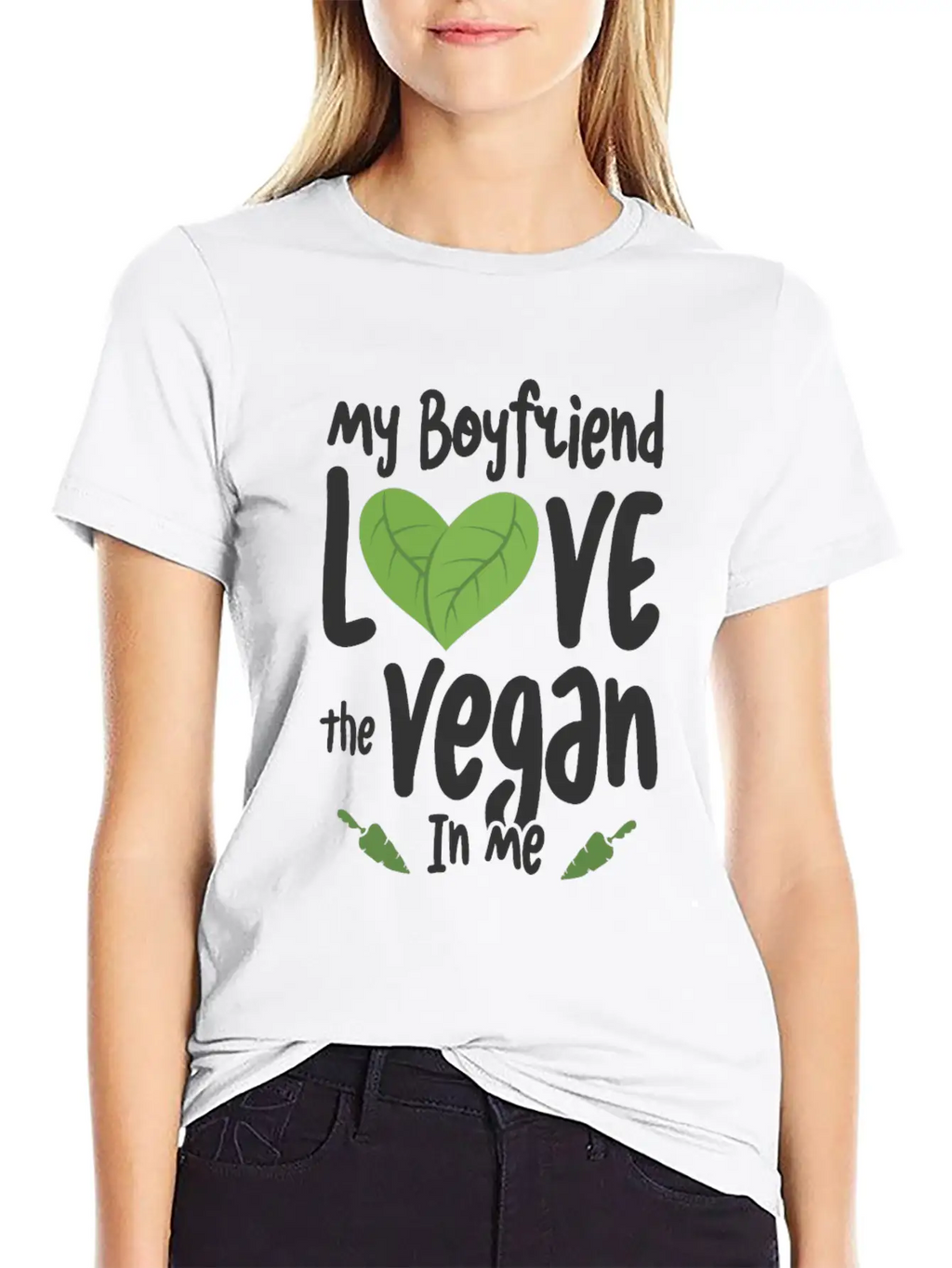 Vegan Girlfriend Healthy Lifestyle Vegetarian Unisex Casual T-Shirt – Clean Design For Daily Comfort