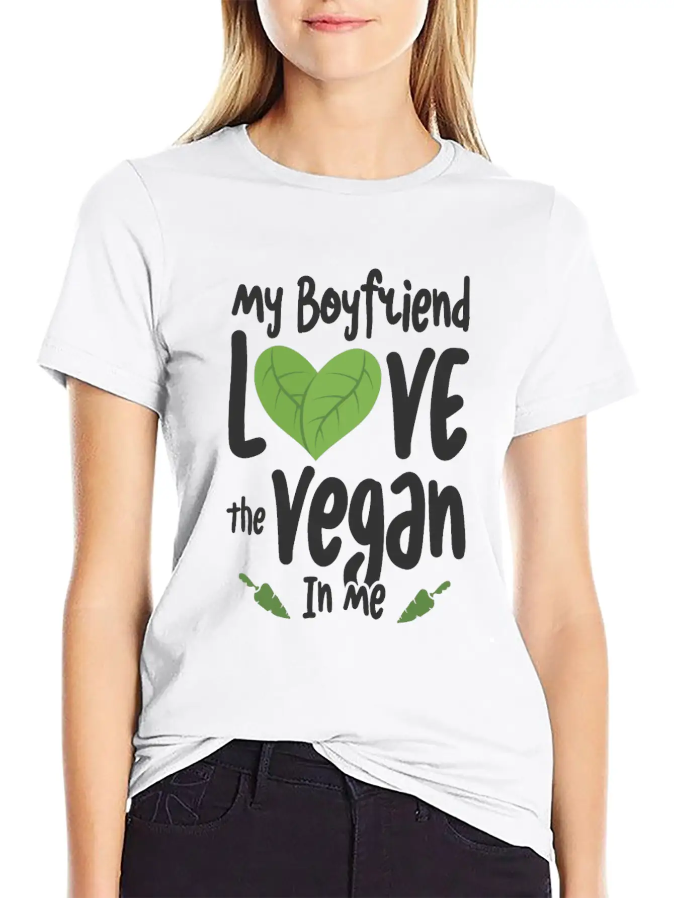 Vegan Girlfriend Healthy Lifestyle Vegetarian Unisex Casual T-Shirt – Clean Design For Daily Comfort