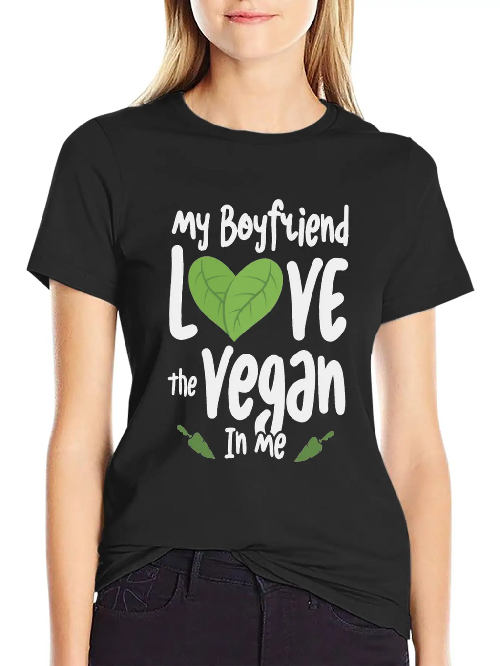 Vegan Girlfriend Healthy Lifestyle Vegetarian Unisex Casual T-Shirt – Clean Design For Daily Comfort