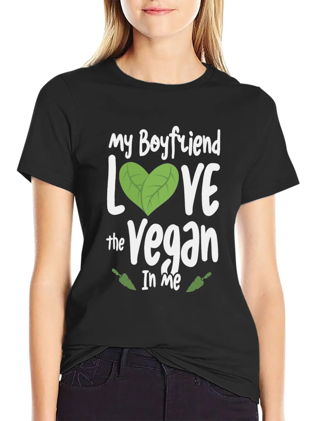 Vegan Girlfriend Healthy Lifestyle Vegetarian Unisex Casual T-Shirt – Clean Design For Daily Comfort