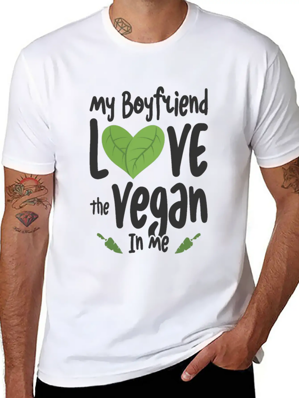 Vegan Girlfriend Healthy Lifestyle Vegetarian Unisex Casual T-Shirt – Clean Design For Daily Comfort