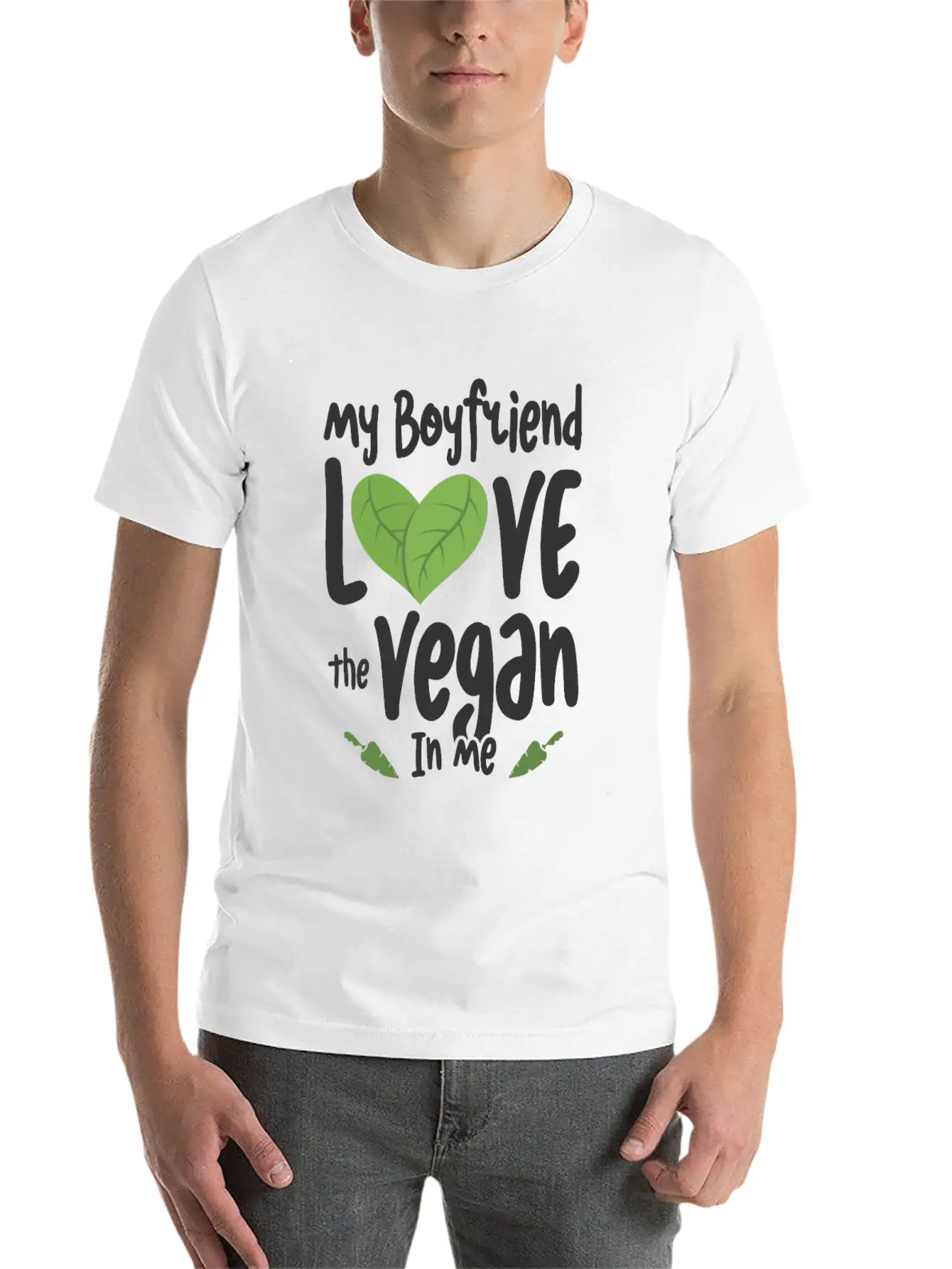 Vegan Girlfriend Healthy Lifestyle Vegetarian Unisex Casual T-Shirt – Clean Design For Daily Comfort