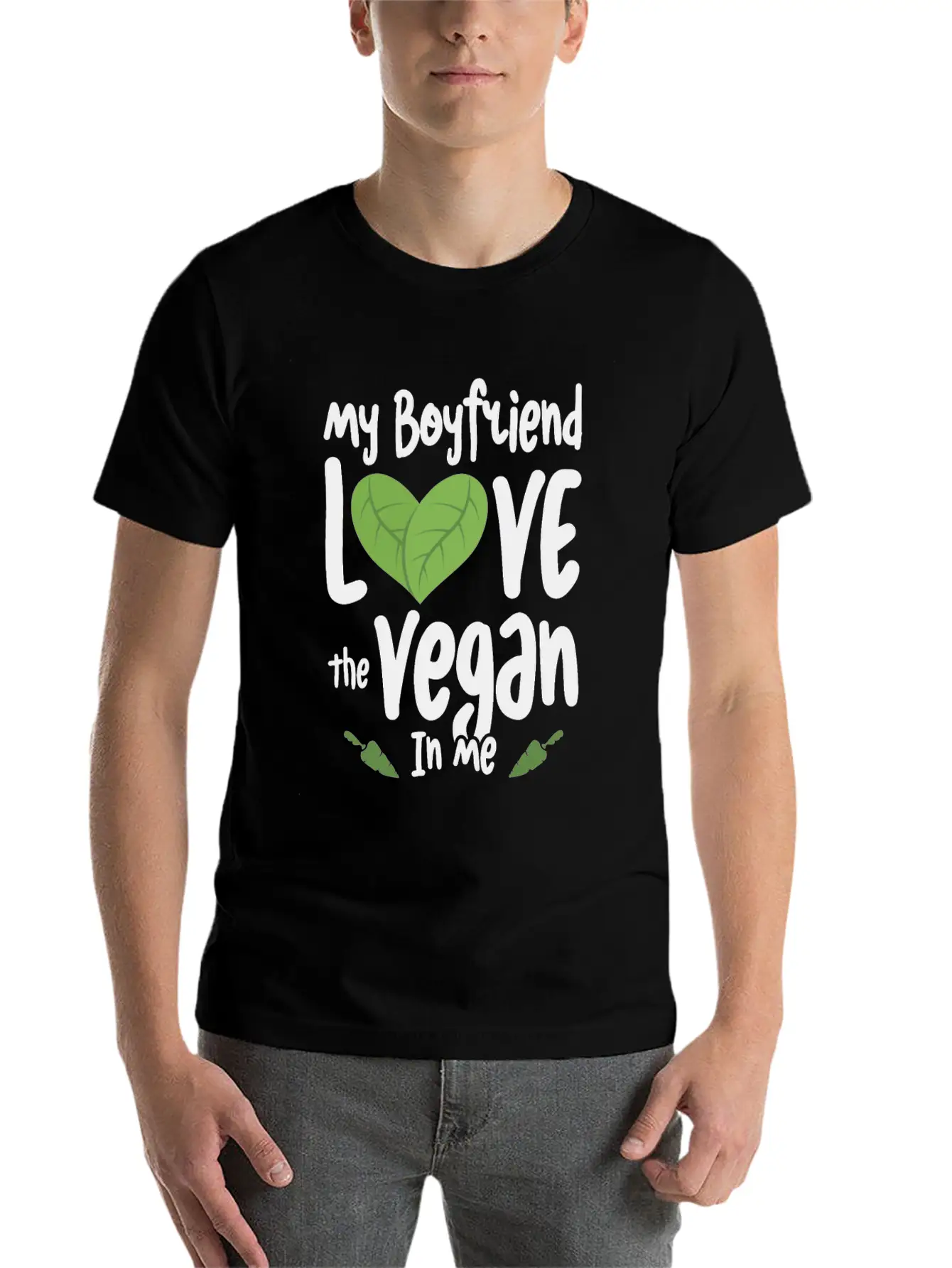 Vegan Girlfriend Healthy Lifestyle Vegetarian Unisex Casual T-Shirt – Clean Design For Daily Comfort