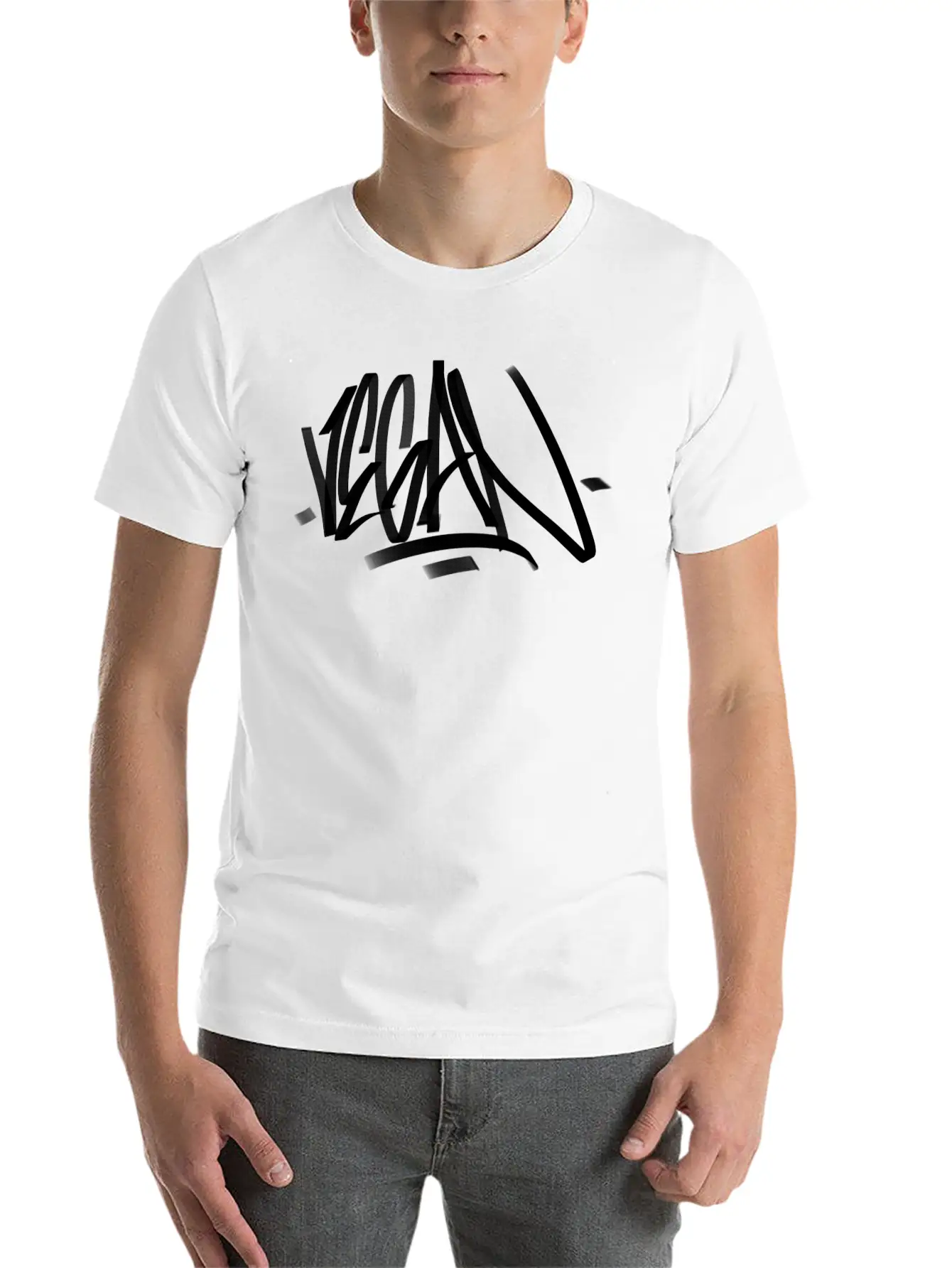Vegan Graffiti Writing Original Classic Cotton Tee – Unisex Comfort For Any Season