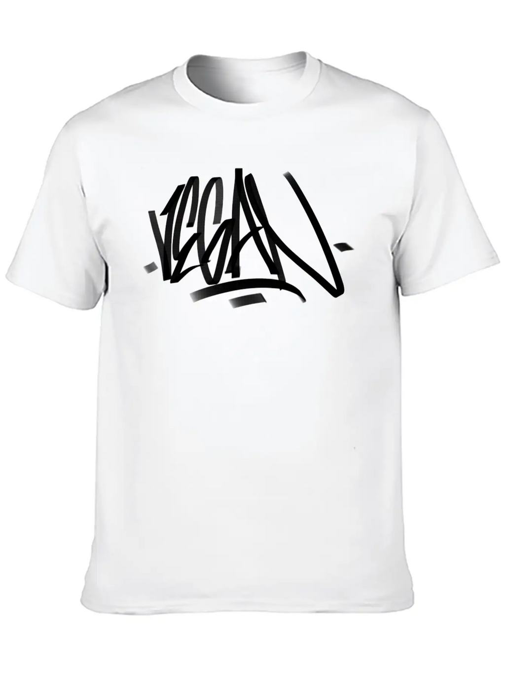 Vegan Graffiti Writing Original Classic Cotton Tee – Unisex Comfort For Any Season