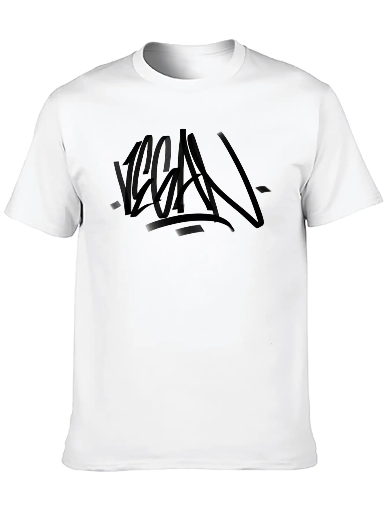 Vegan Graffiti Writing Original Classic Cotton Tee – Unisex Comfort For Any Season