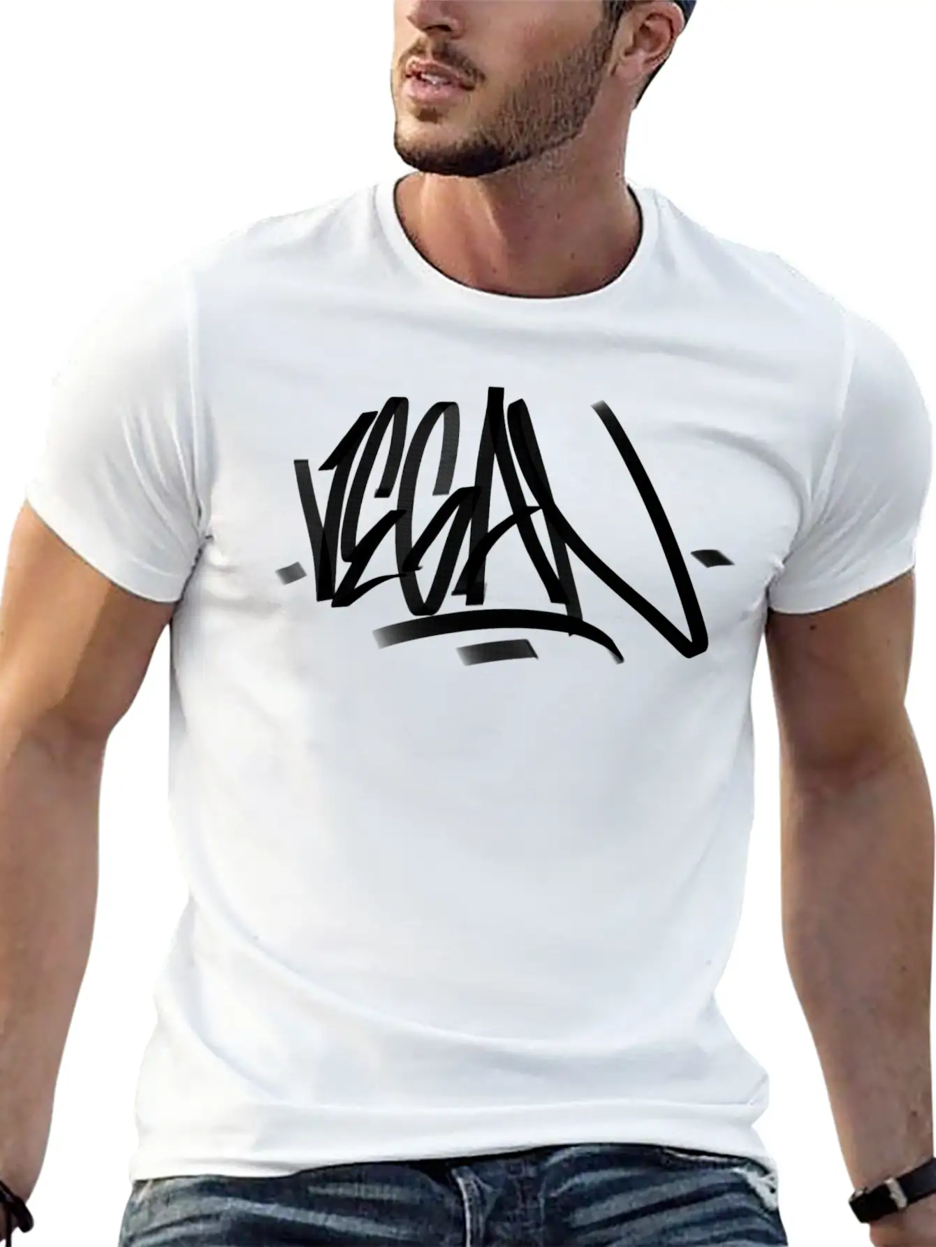 Vegan Graffiti Writing Original Classic Cotton Tee – Unisex Comfort For Any Season