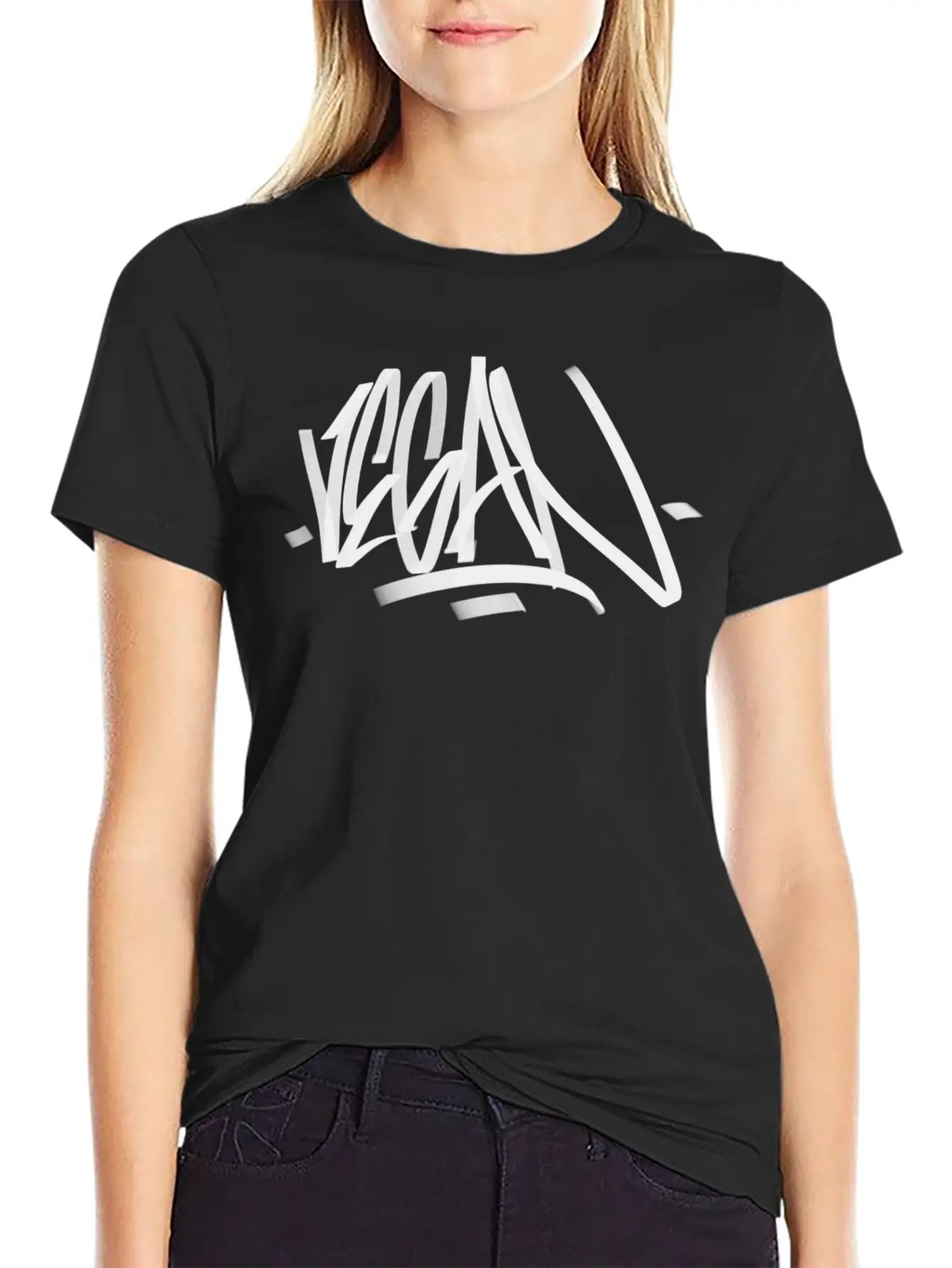 Vegan Graffiti Writing Original Classic Cotton Tee – Unisex Comfort For Any Season