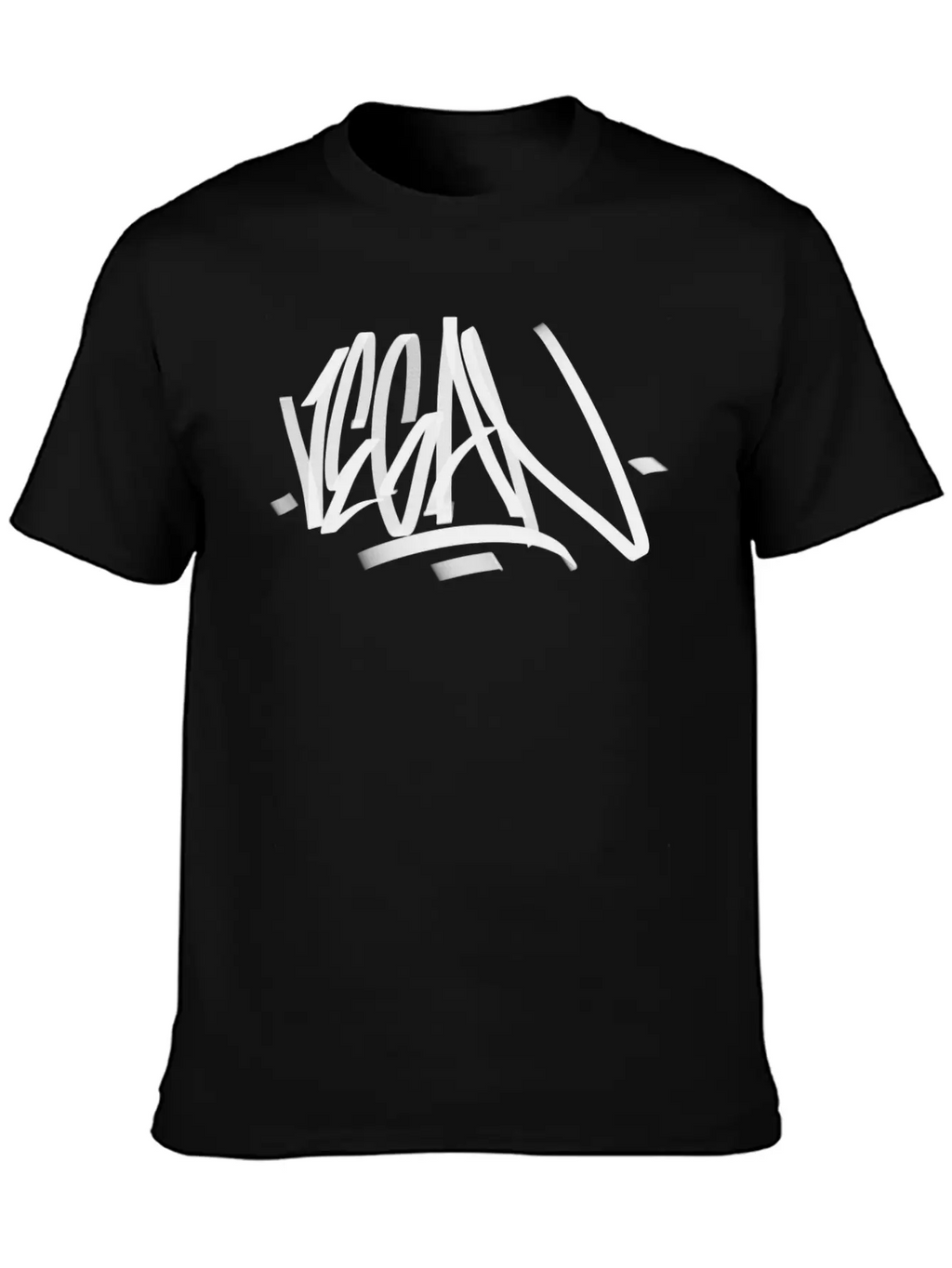 Vegan Graffiti Writing Original Classic Cotton Tee – Unisex Comfort For Any Season