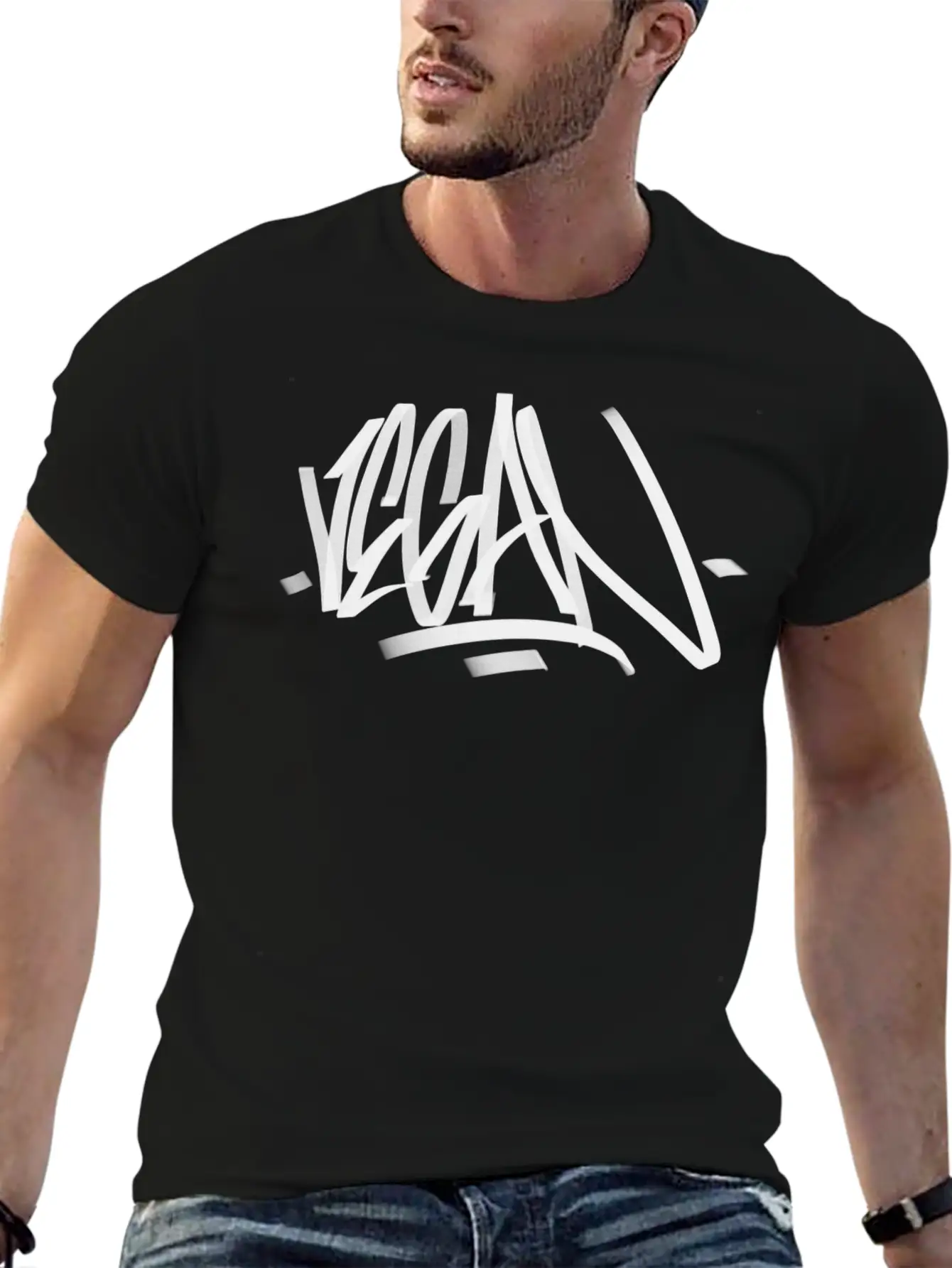 Vegan Graffiti Writing Original Classic Cotton Tee – Unisex Comfort For Any Season