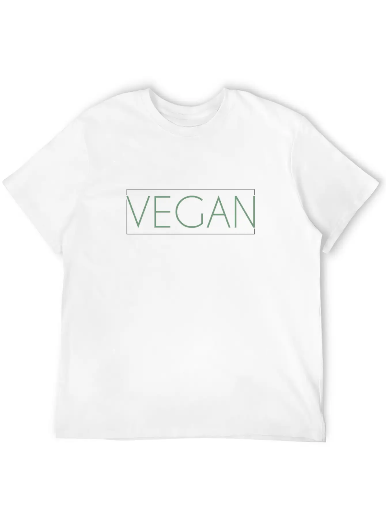 Vegan Lettering Breathable Soft Cotton T-Shirt – Timeless Casual Look