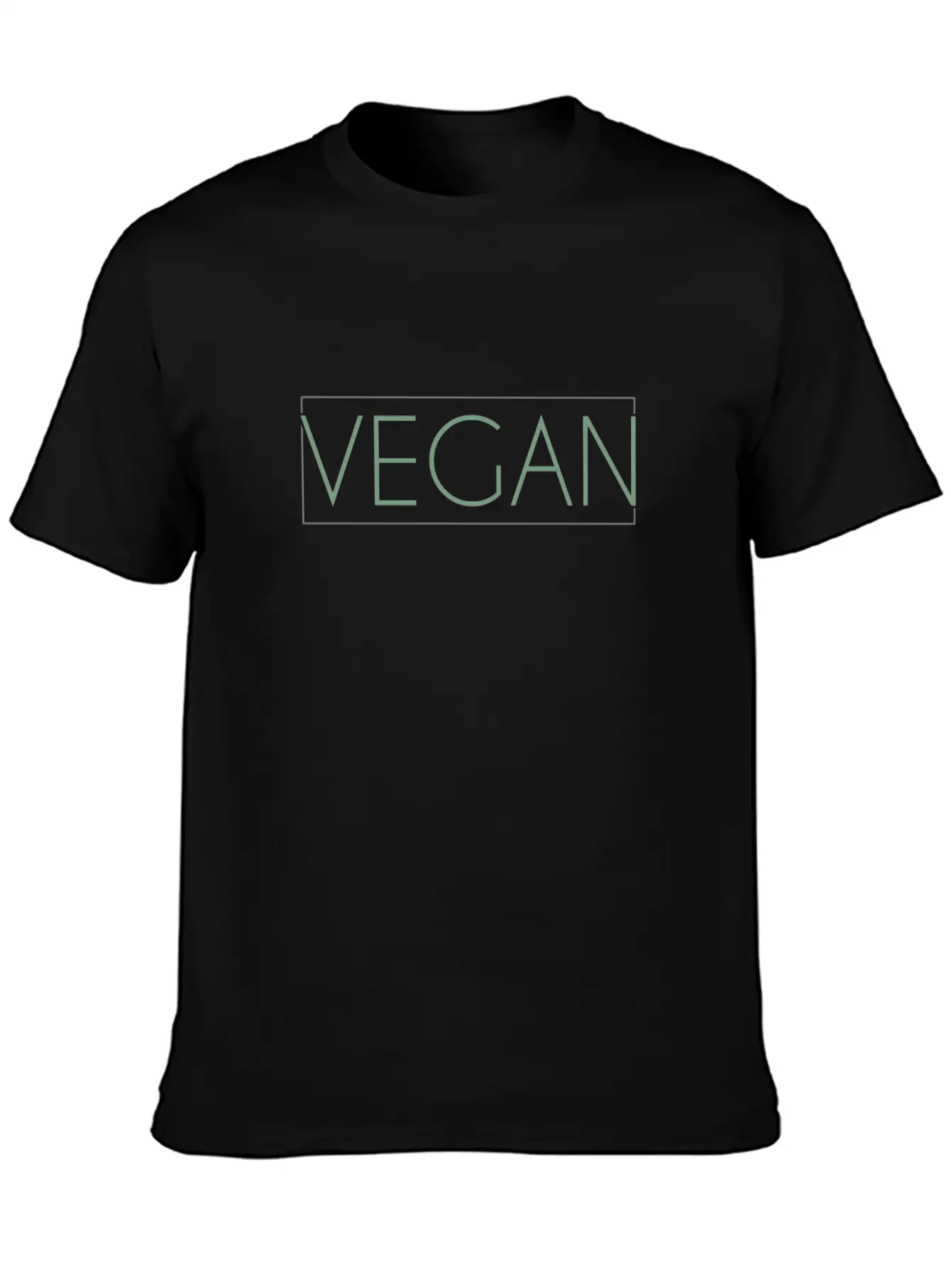 Vegan Lettering Breathable Soft Cotton T-Shirt – Timeless Casual Look