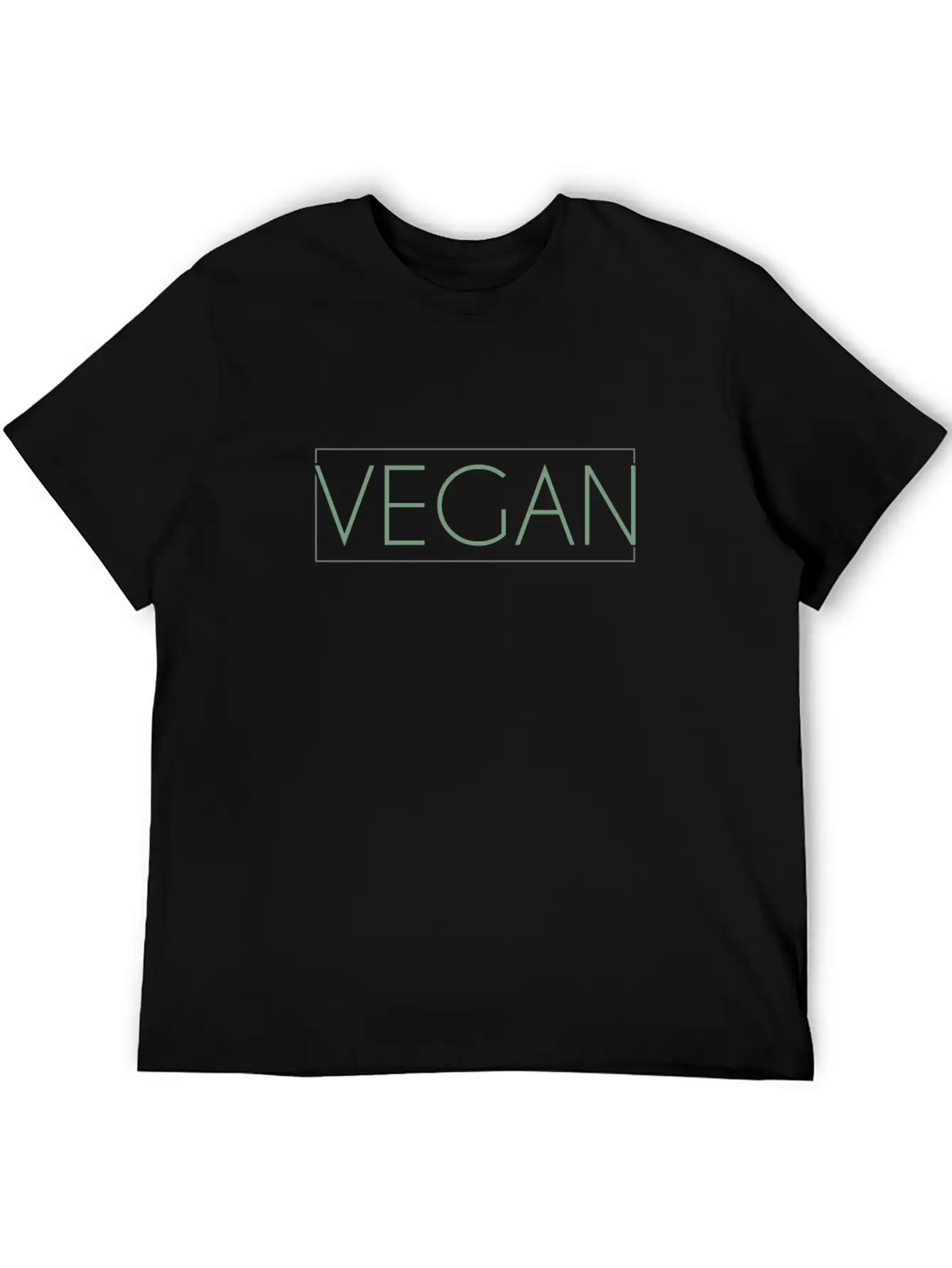 Vegan Lettering Breathable Soft Cotton T-Shirt – Timeless Casual Look