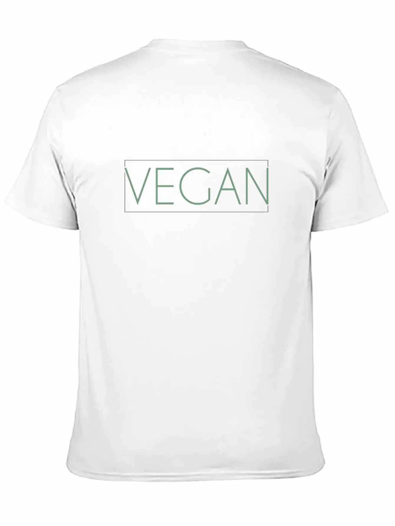 Vegan Lettering Breathable Soft Cotton T-Shirt – Timeless Casual Look