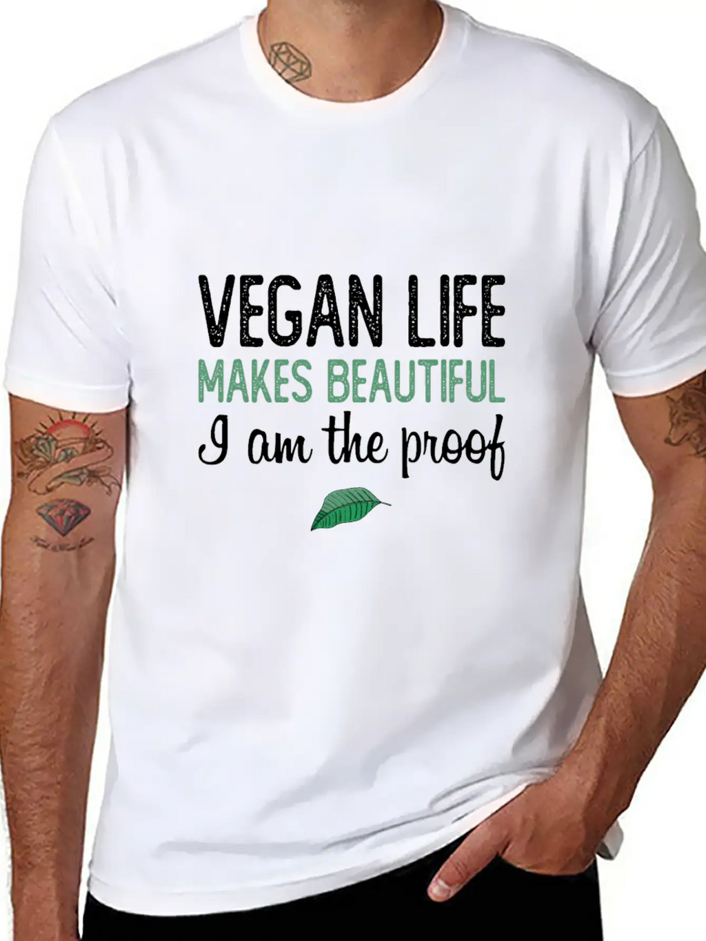 Vegan Life Makes Beautiful Essential Unisex Summer Tee – Soft Cotton Casual Fit