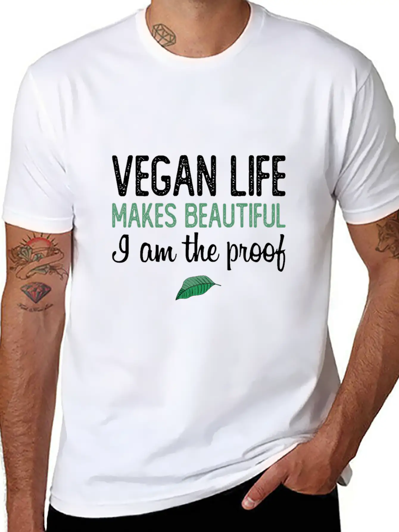 Vegan Life Makes Beautiful Essential Unisex Summer Tee – Soft Cotton Casual Fit