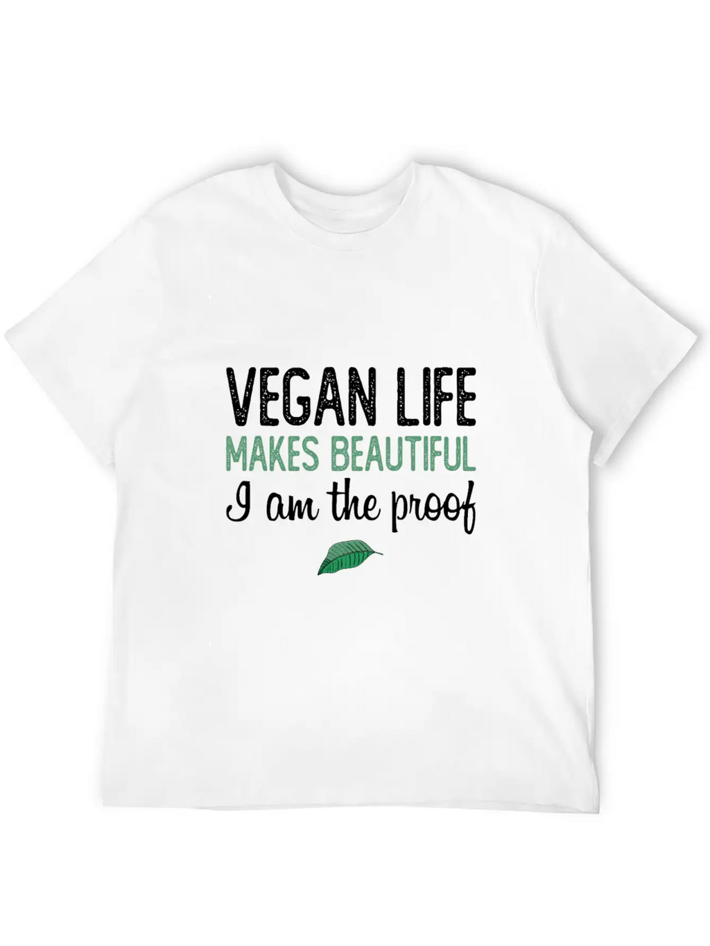Vegan Life Makes Beautiful Essential Unisex Summer Tee – Soft Cotton Casual Fit