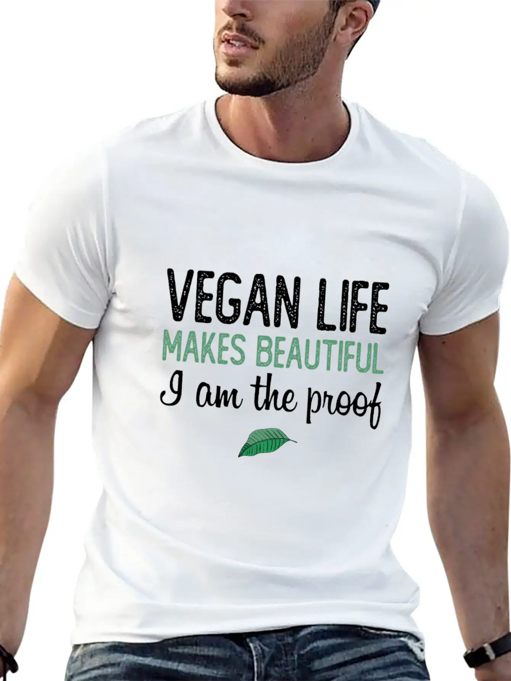 Vegan Life Makes Beautiful Essential Unisex Summer Tee – Soft Cotton Casual Fit