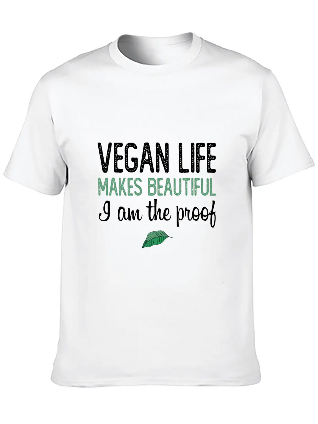 Vegan Life Makes Beautiful Essential Unisex Summer Tee – Soft Cotton Casual Fit