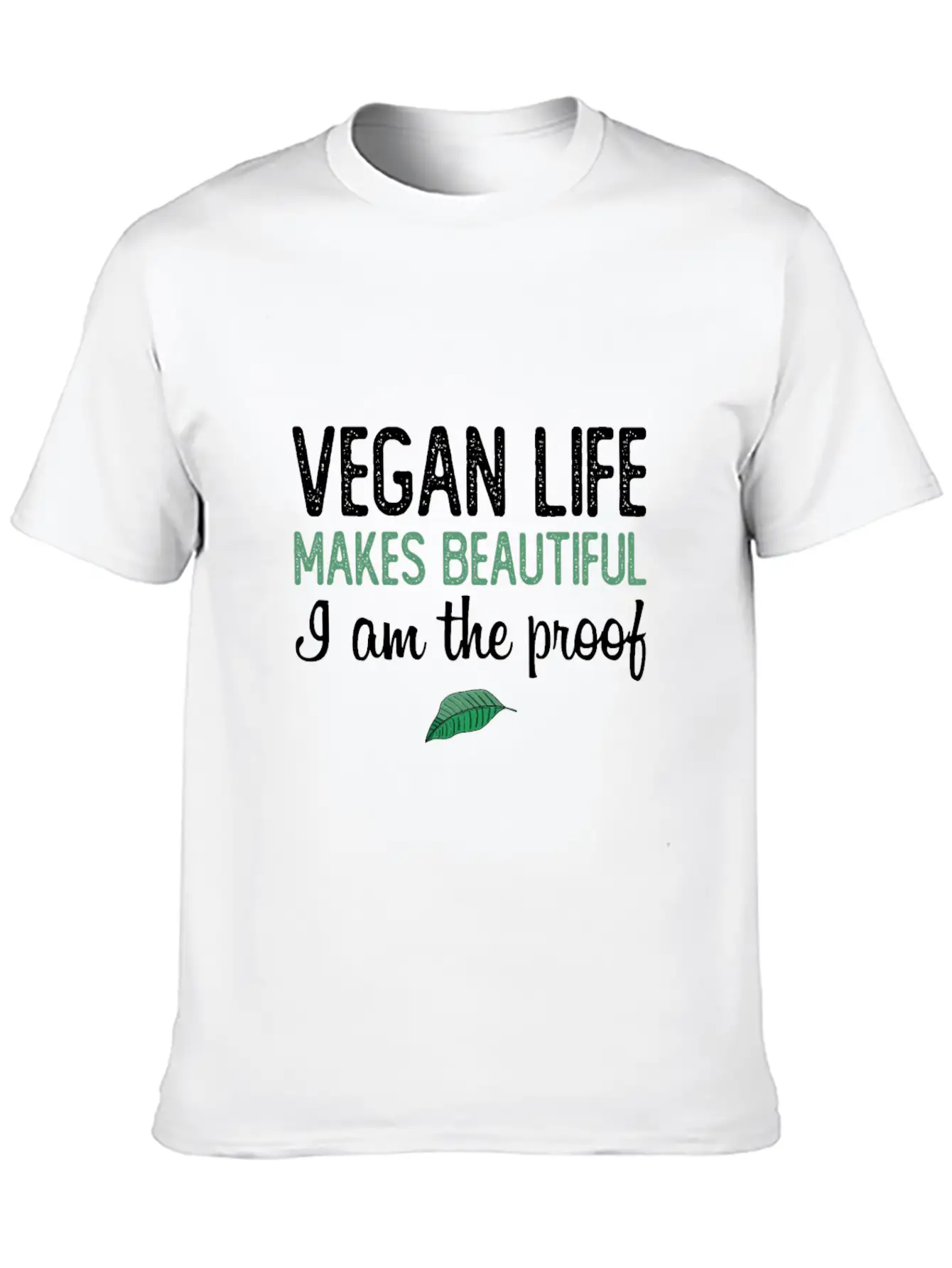 Vegan Life Makes Beautiful Essential Unisex Summer Tee – Soft Cotton Casual Fit