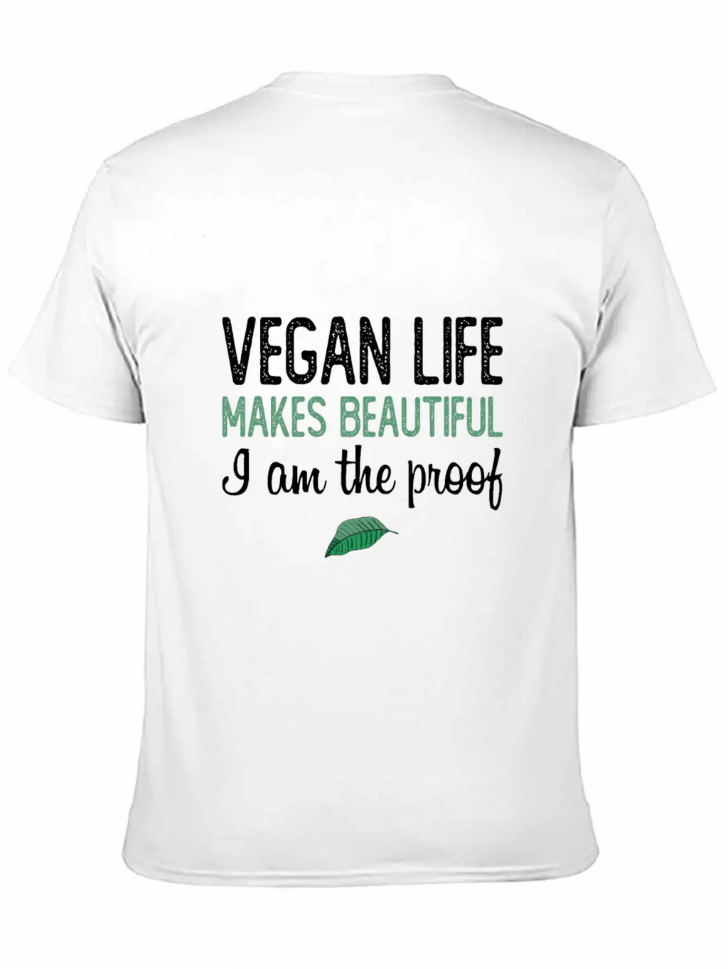 Vegan Life Makes Beautiful Essential Unisex Summer Tee – Soft Cotton Casual Fit