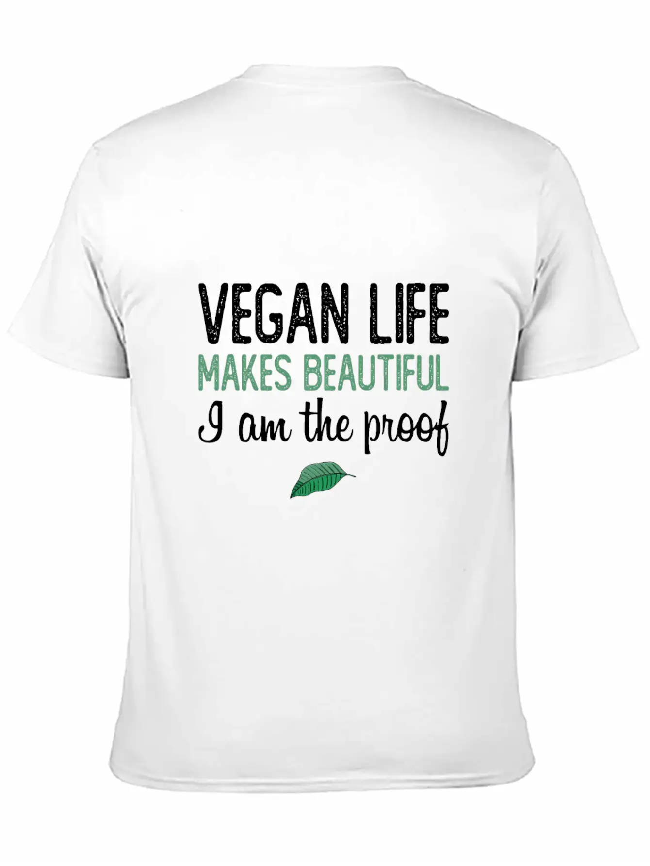 Vegan Life Makes Beautiful Essential Unisex Summer Tee – Soft Cotton Casual Fit