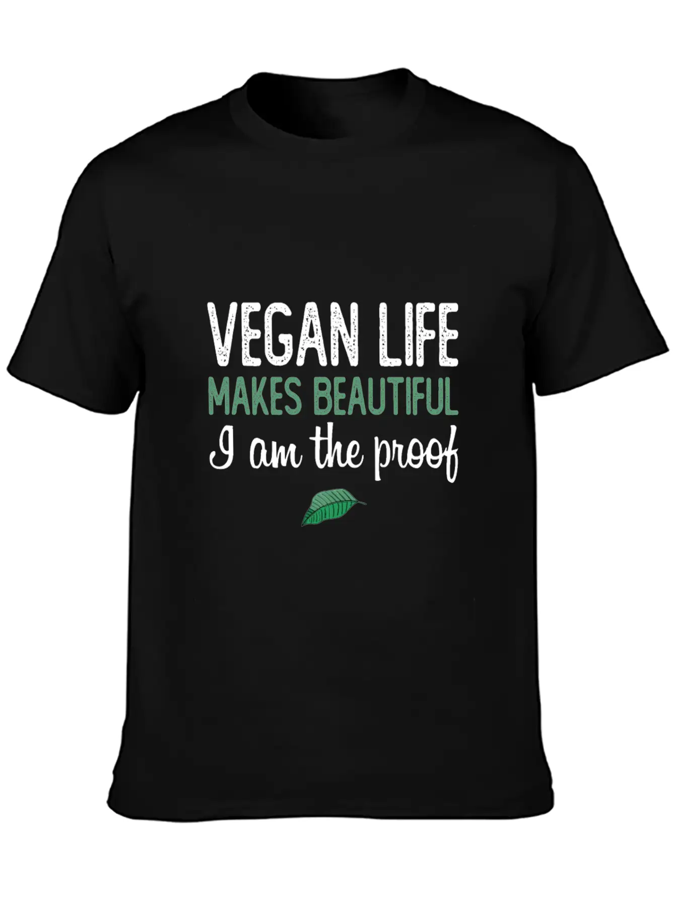 Vegan Life Makes Beautiful Essential Unisex Summer Tee – Soft Cotton Casual Fit