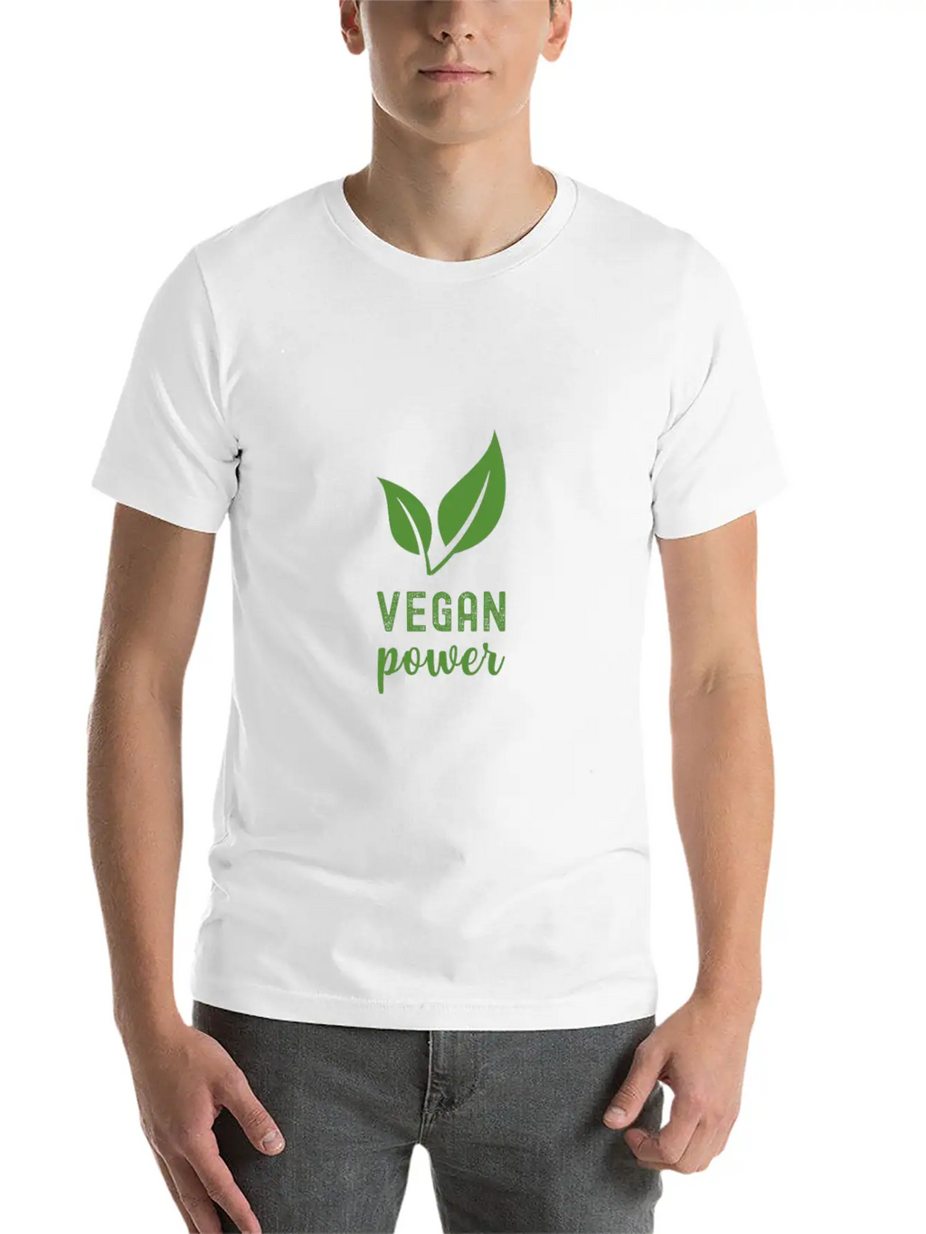 Vegan Power Unisex Casual T-Shirt – Clean Design For Daily Comfort