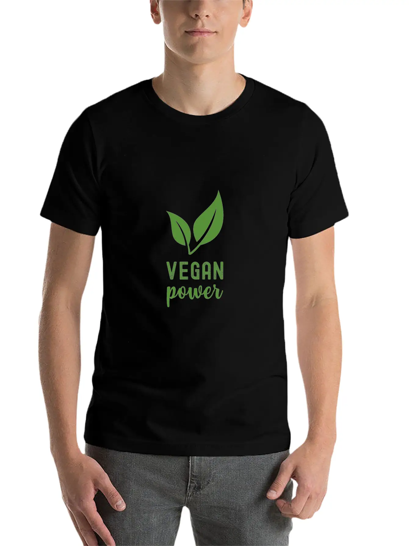 Vegan Power Unisex Casual T-Shirt – Clean Design For Daily Comfort