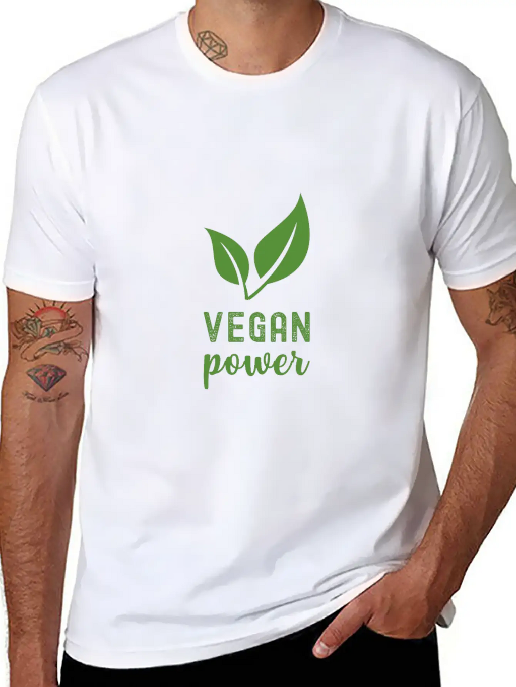 Vegan Power Unisex Casual T-Shirt – Clean Design For Daily Comfort