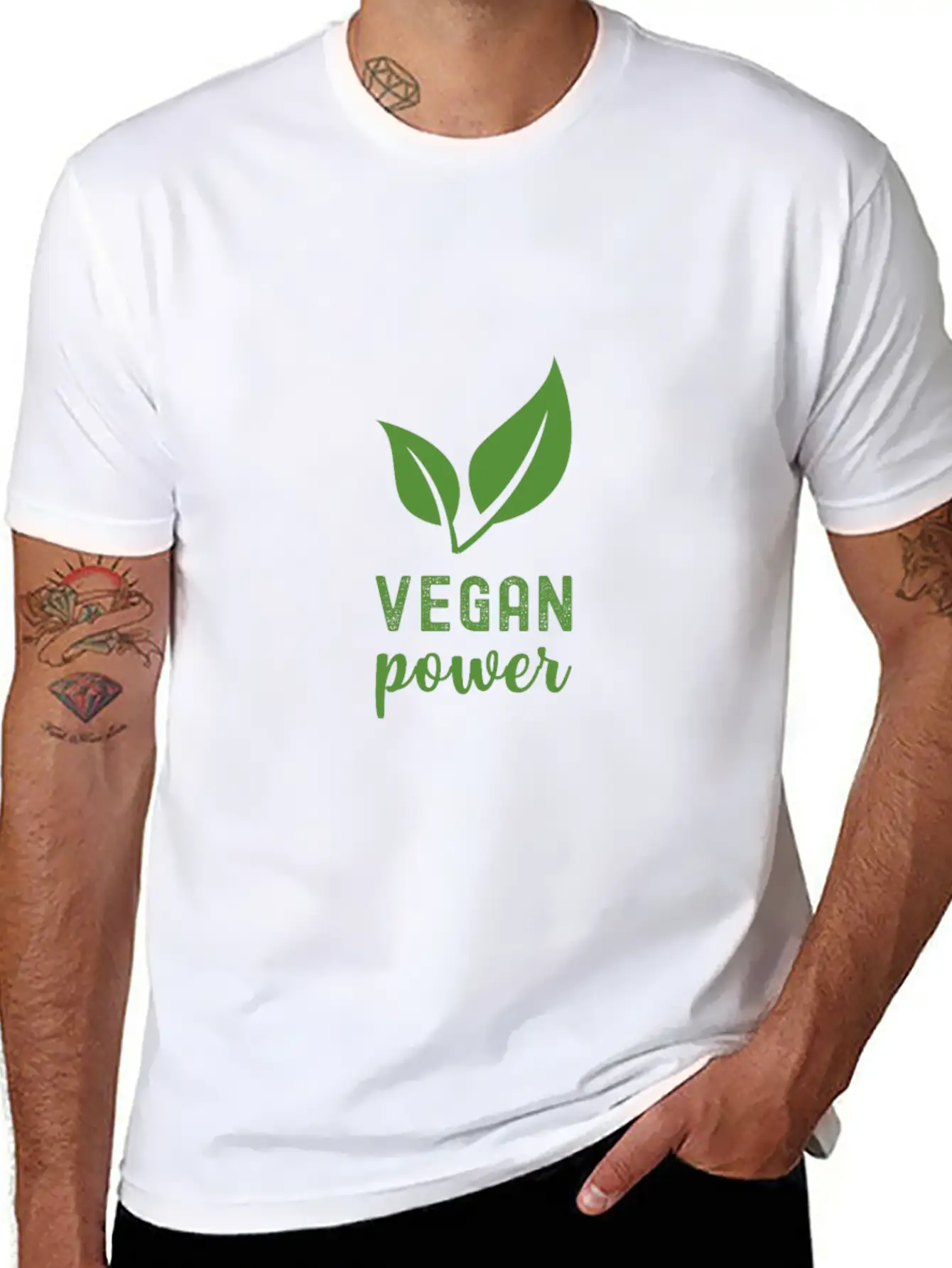 Vegan Power Unisex Casual T-Shirt – Clean Design For Daily Comfort