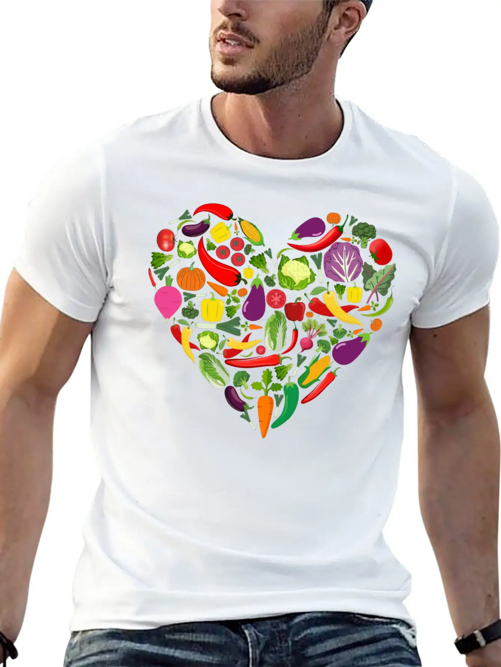 VEGAN Vegetarian Lover Basic Graphic T-Shirt – Daily Comfort In Soft Cotton