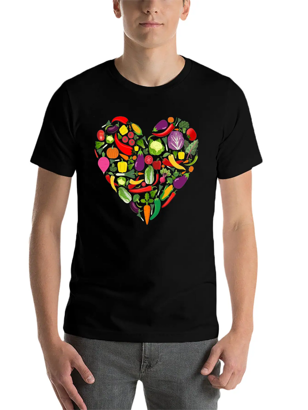 VEGAN Vegetarian Lover Basic Graphic T-Shirt – Daily Comfort In Soft Cotton