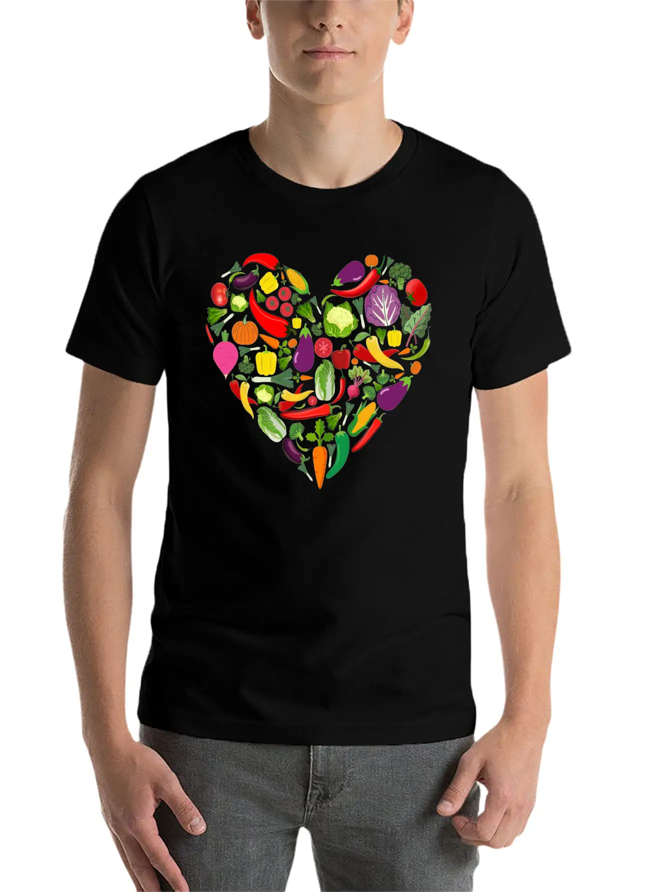 VEGAN Vegetarian Lover Basic Graphic T-Shirt – Daily Comfort In Soft Cotton